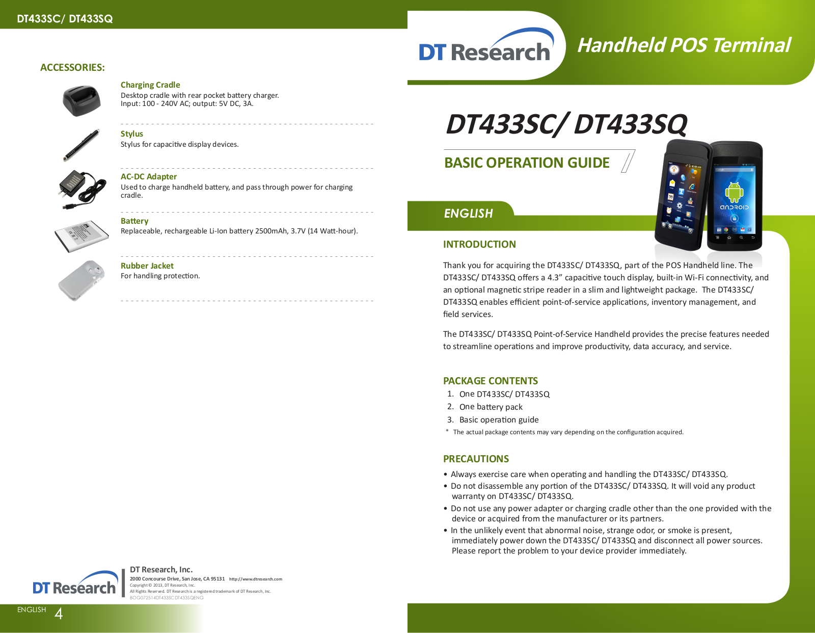 WebDT DT433SC User Manual