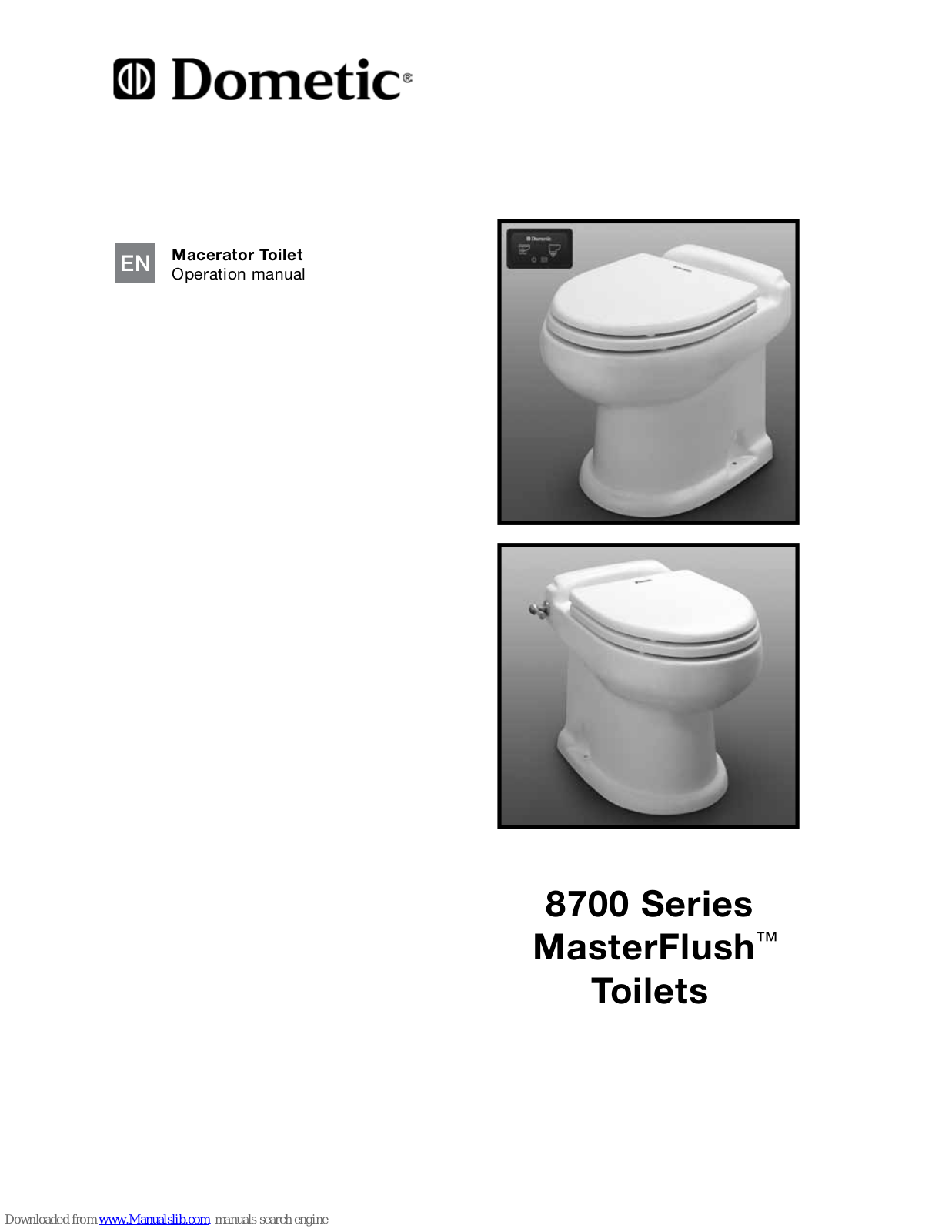 Dometic 8700 Series MasterFlush Operation Manual