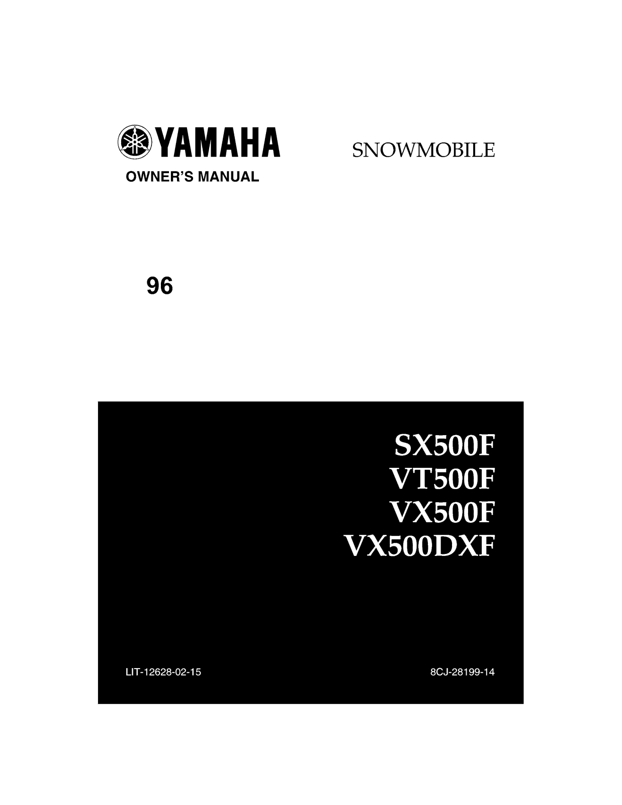 Yamaha VENTURE 500, VMAX 500 DELUXE, SX500 User Manual