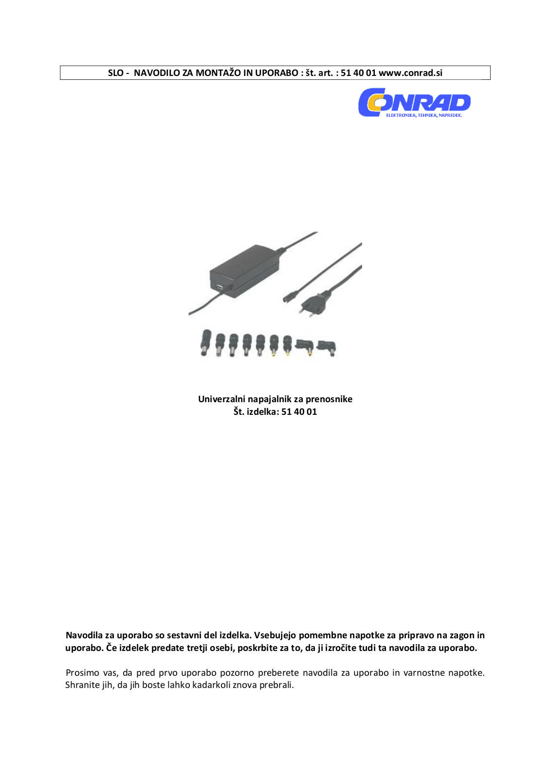 VOLTCRAFT NPS-65 USB Operating Instructions