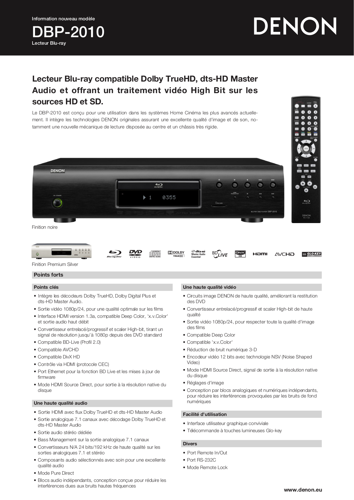 Denon DBP-2010 Technical Description