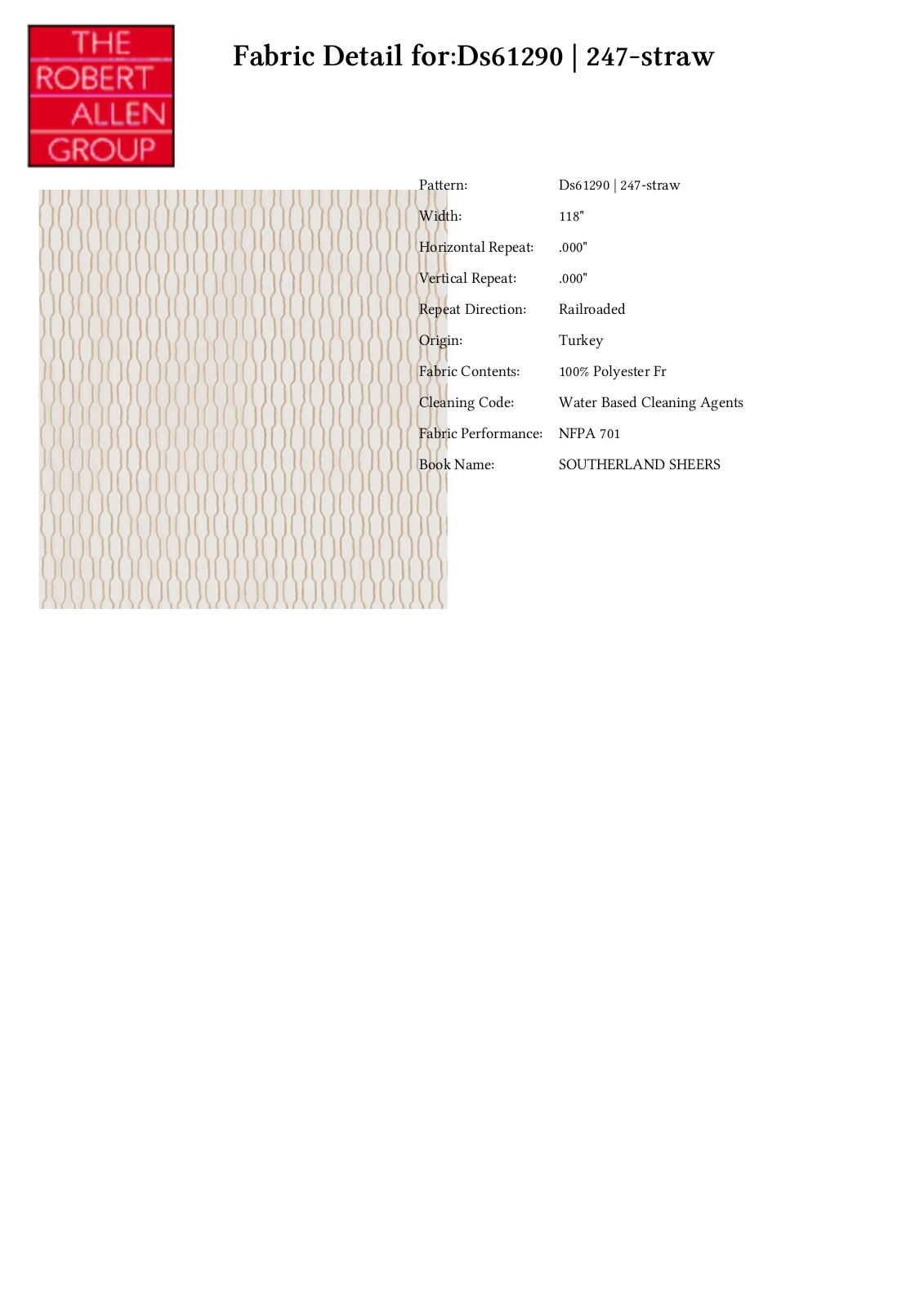 Duralee CRAL7146 Specifications - ManualMachine.com