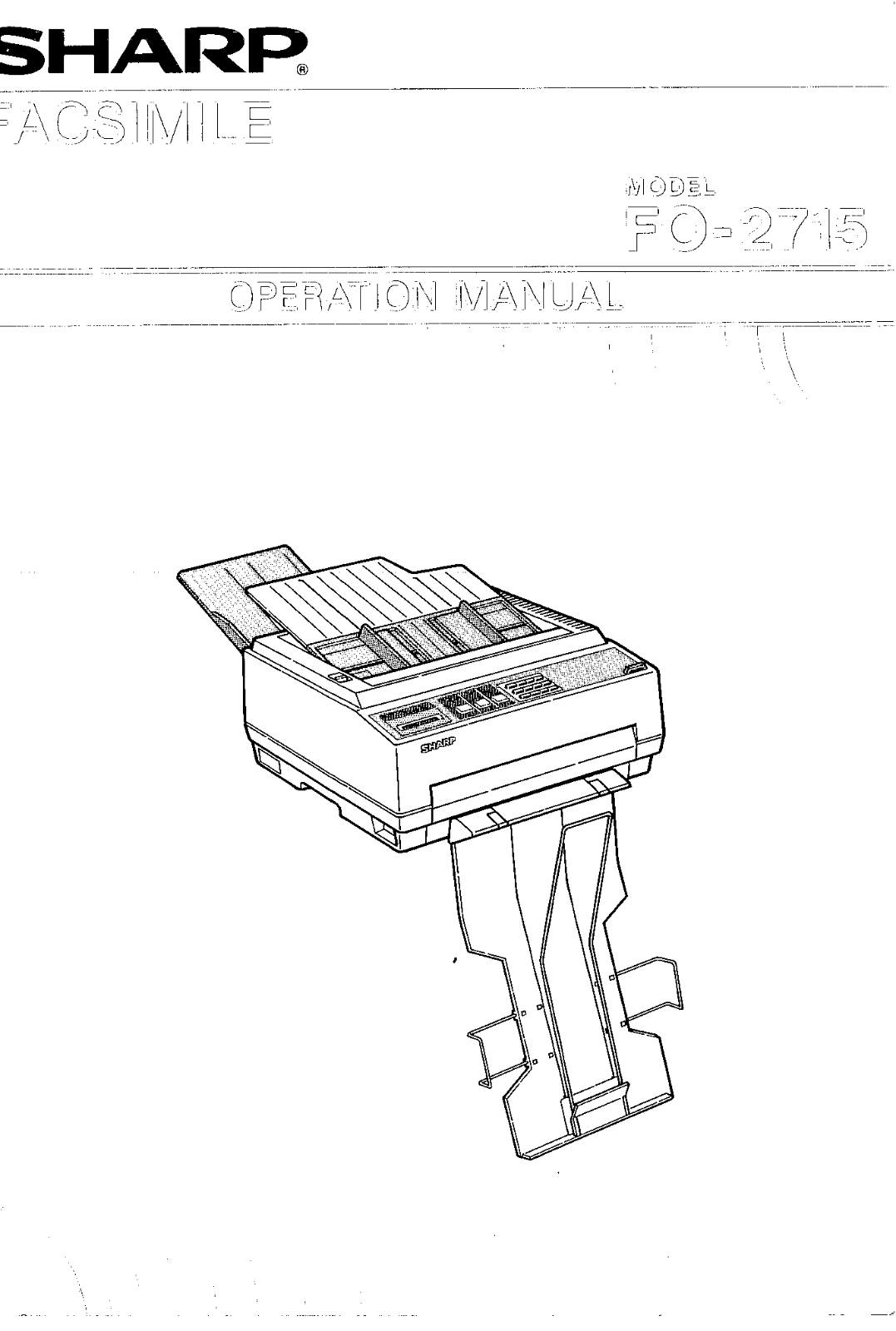 Sharp FO-2715 Operating Manual