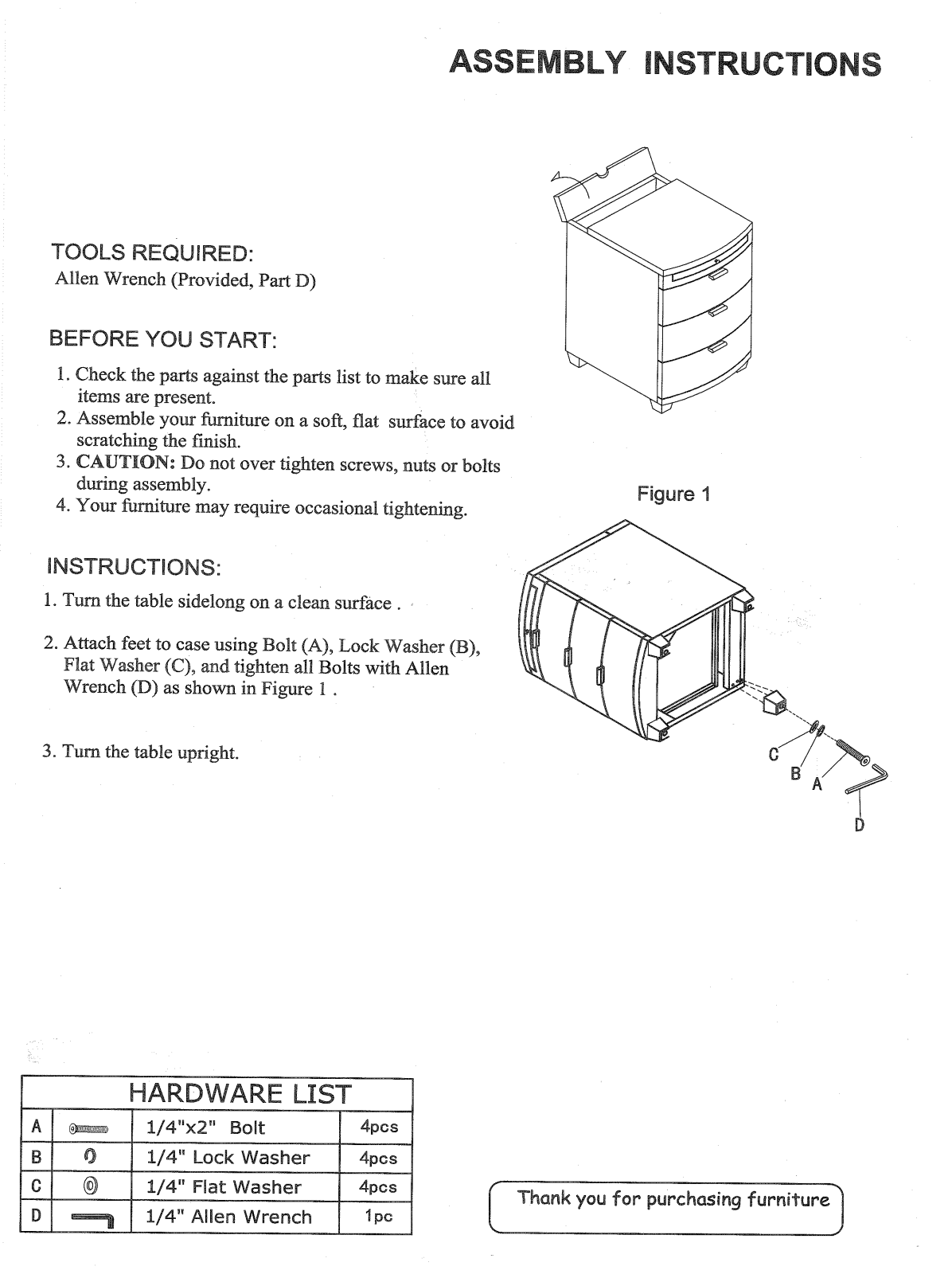 Foundstone UNRT1540 Assembly Instructions - ManualMachine.com
