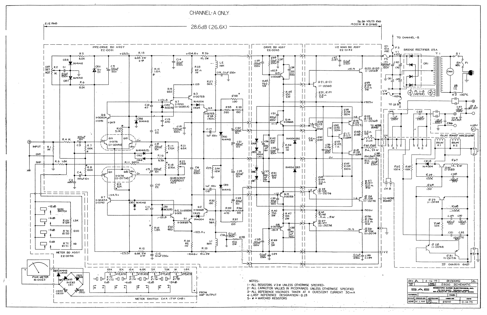 Sae 2600 Schematic