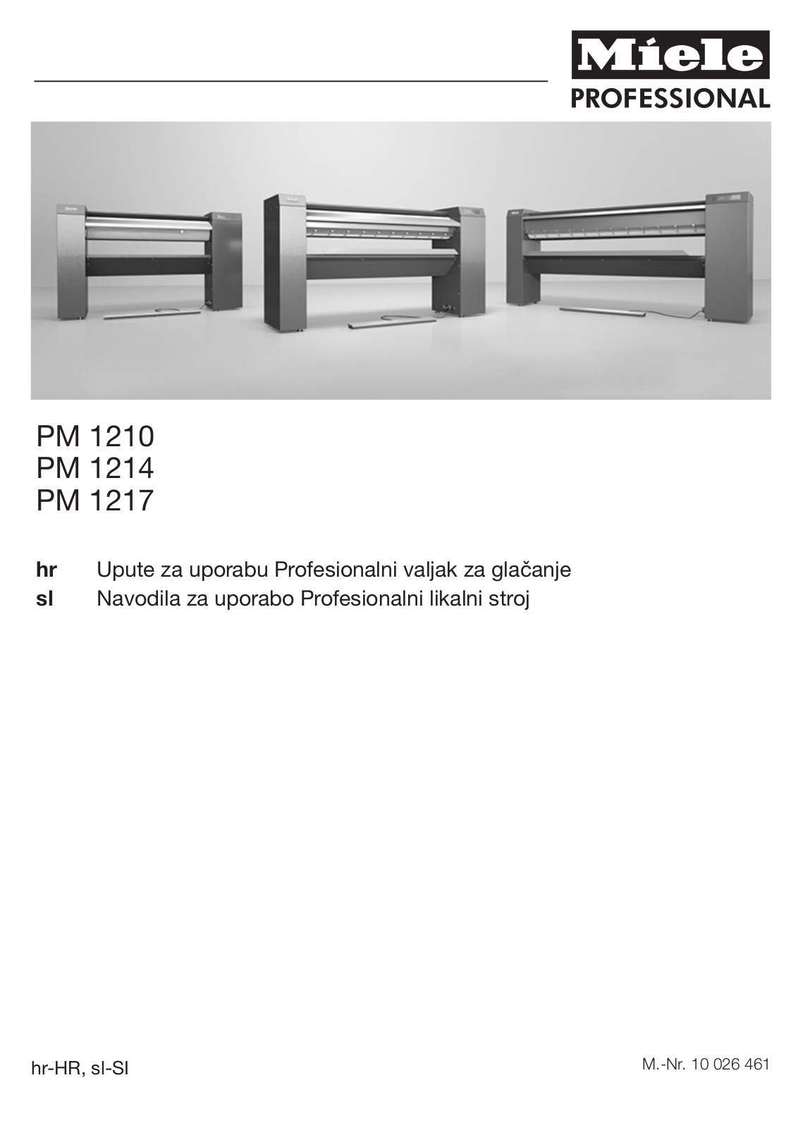 Miele PM 1210, PM 1214, PM 1217 Instructions Manual