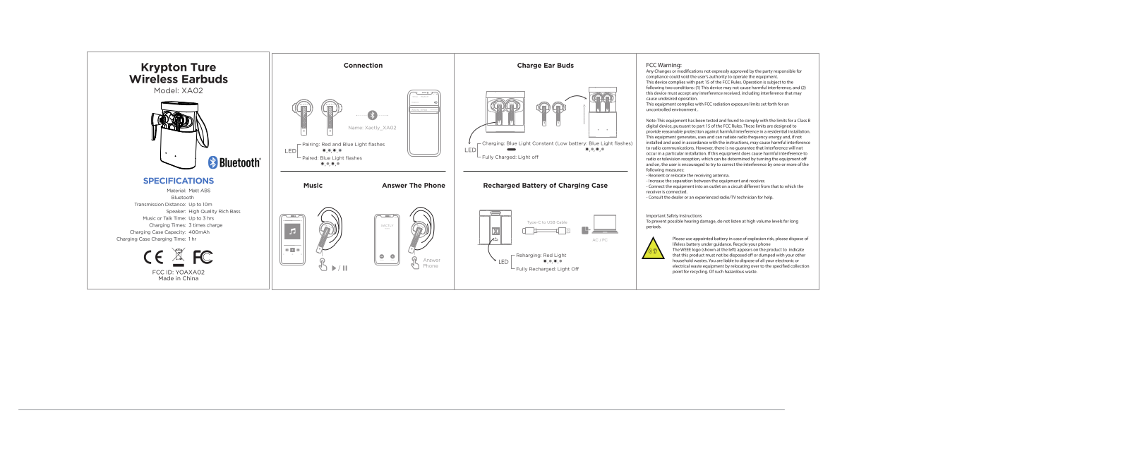 Xoopar XA02 User Manual