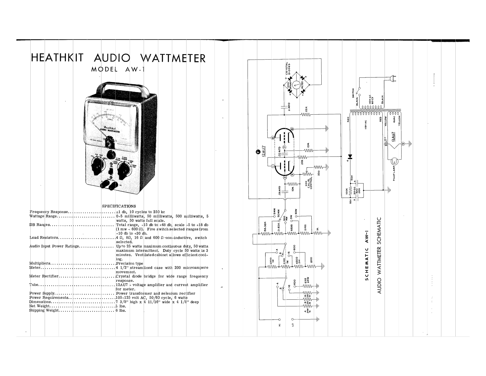 HEATHKIT AW-1 User Manual