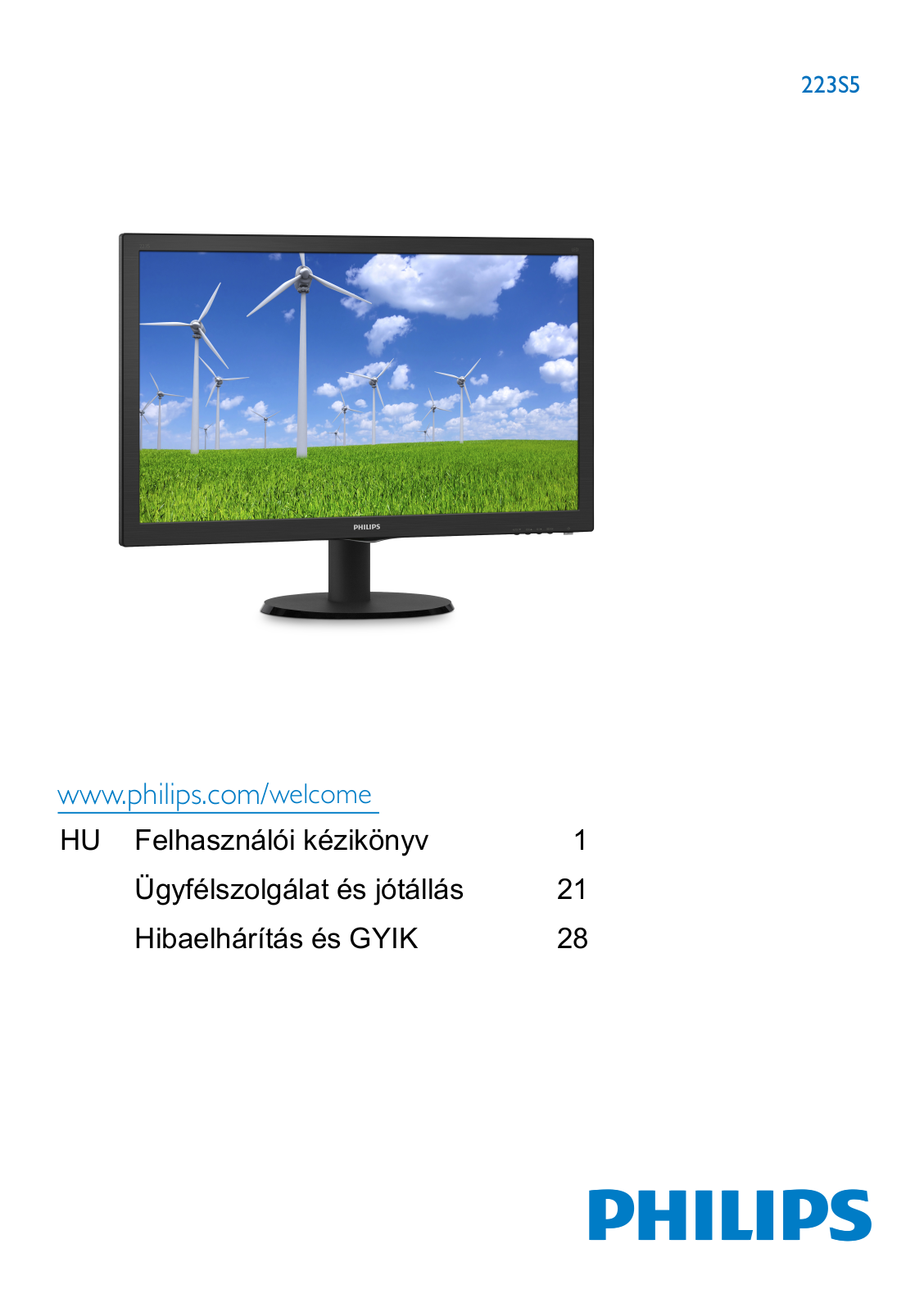Philips 223S5LSB/01 User Guide