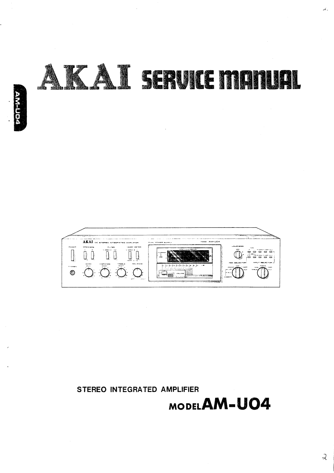 Akai AMU-04 Service manual