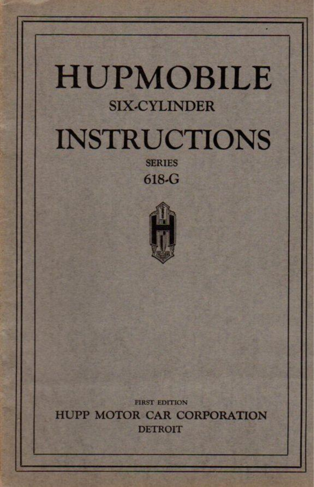 Hupmobile 1936 Operating Instructions - ManualMachine.com