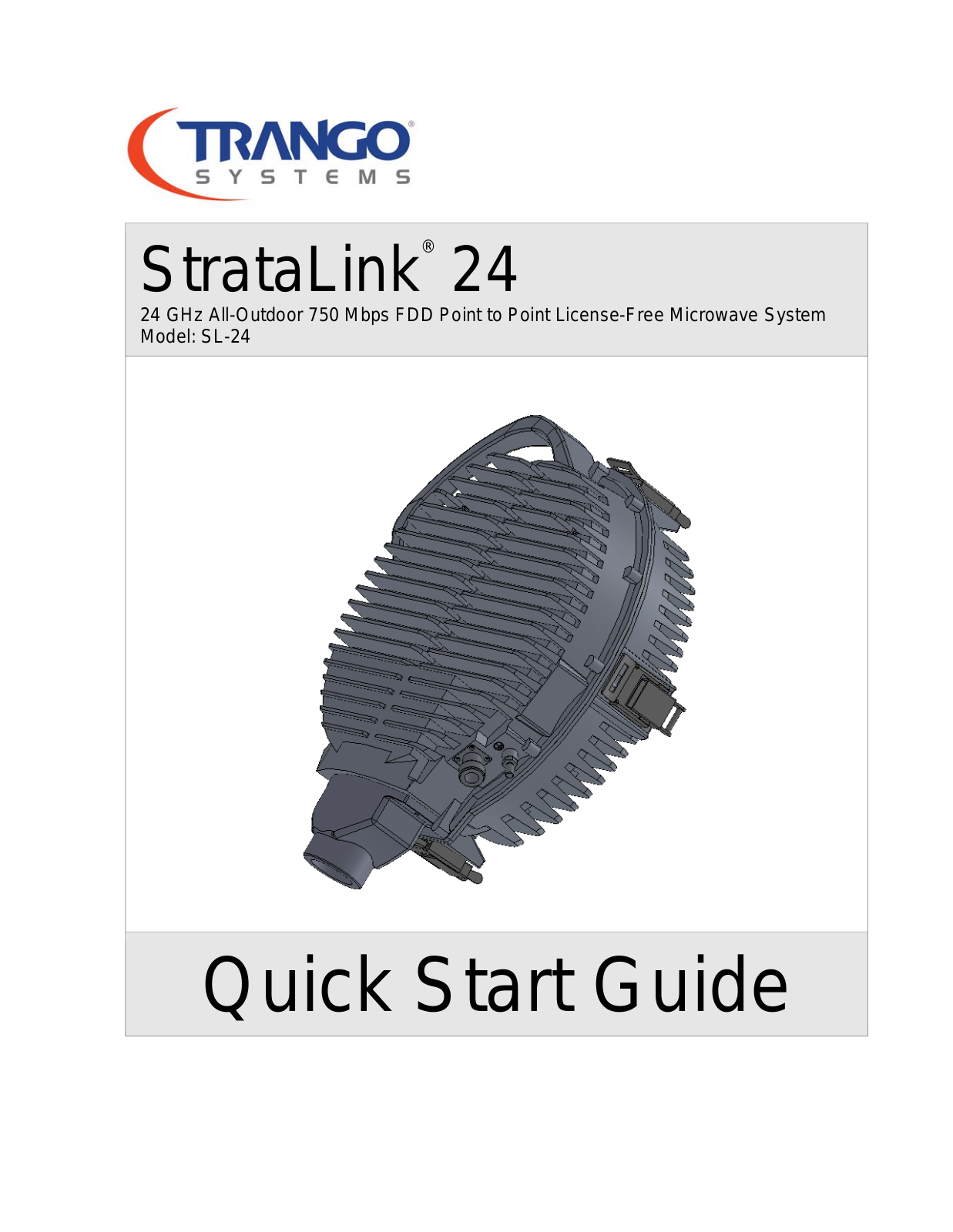 Trango Systems SL24 User Manual