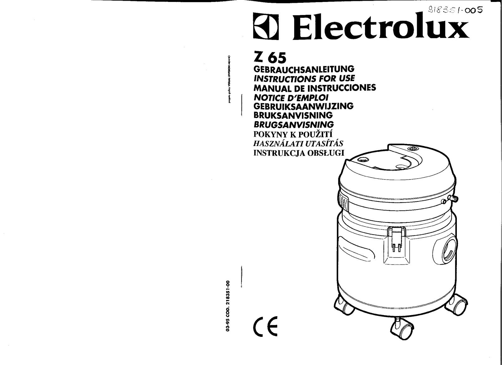 electrolux Z65 User Manual