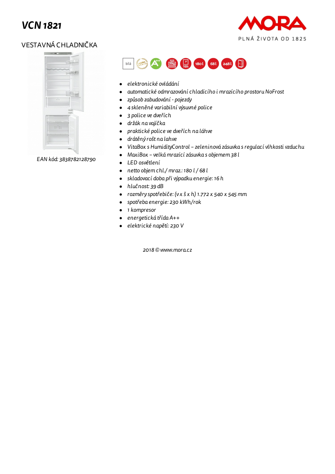 Mora VCN 1821 User Manual