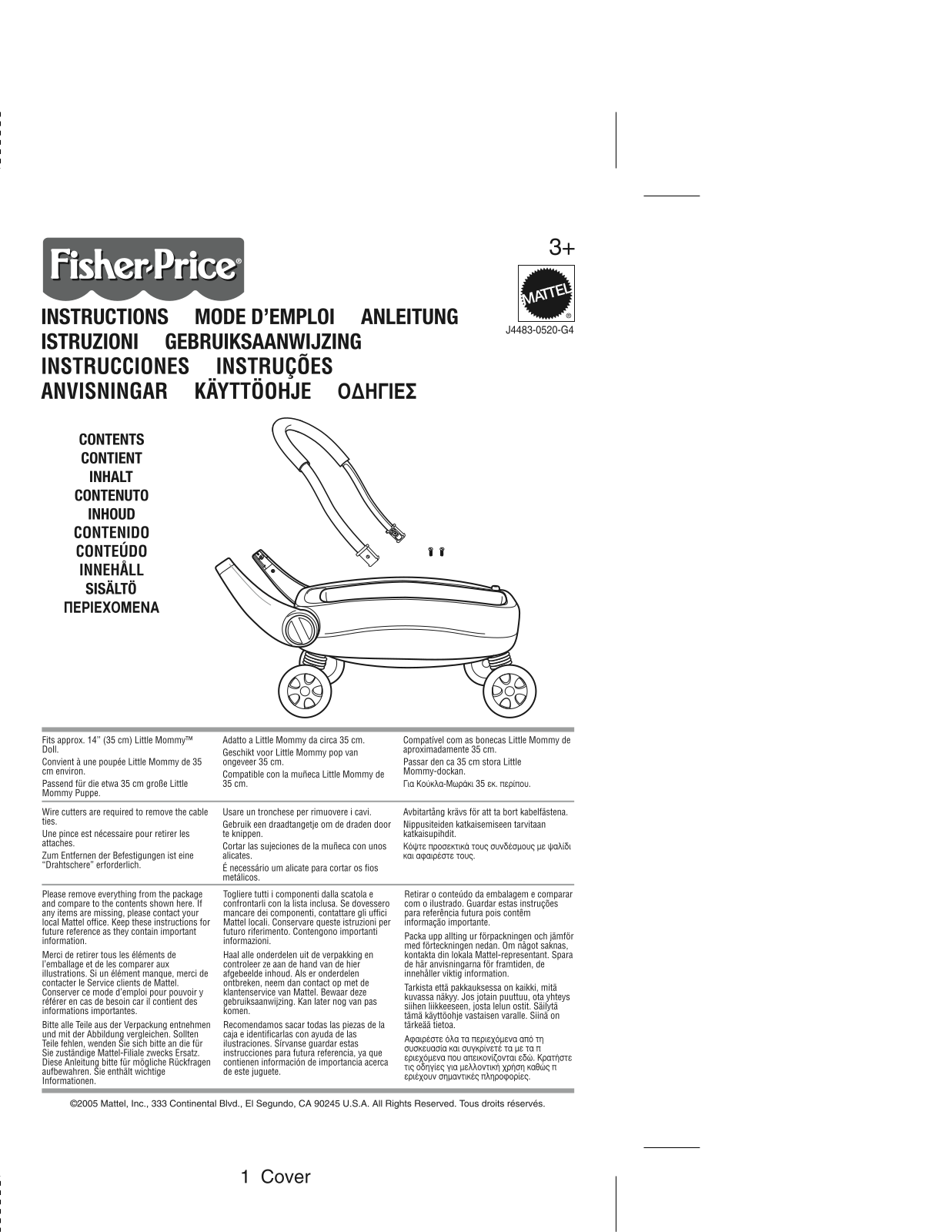 Fisher-Price J4483 Instruction Sheet