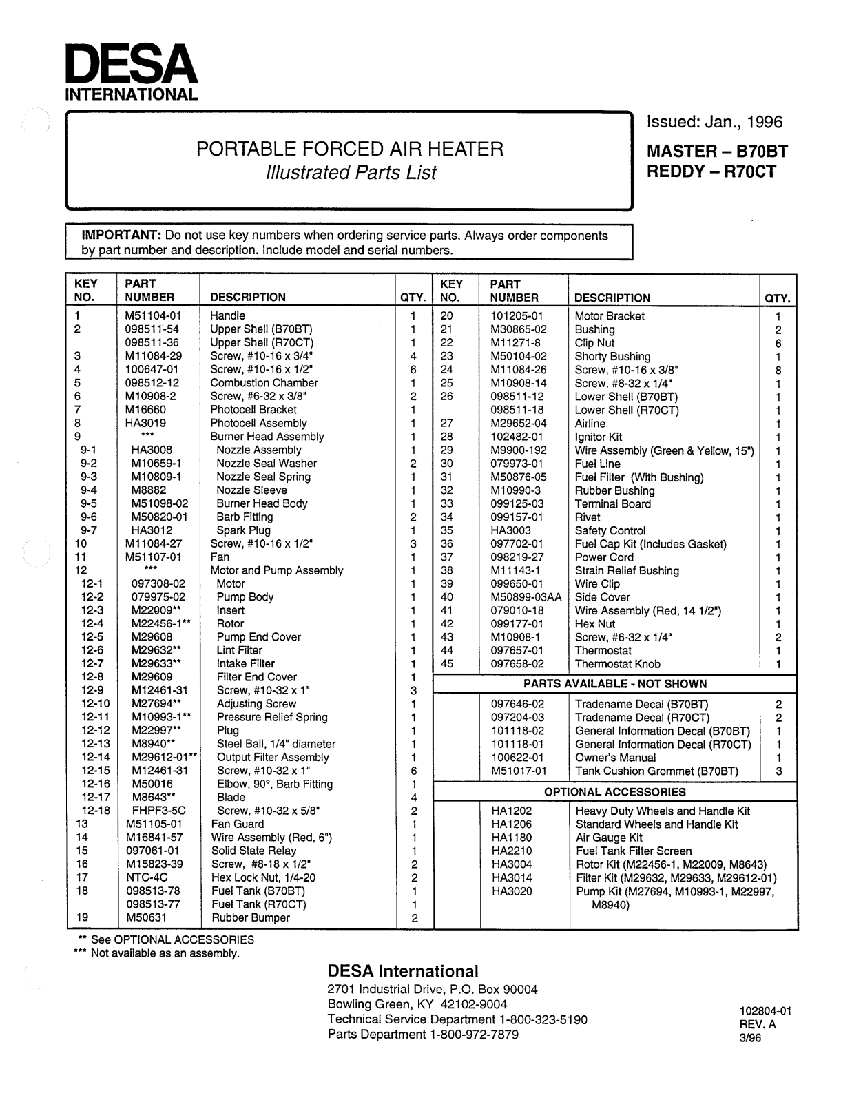 Desa Tech B70BT, R70CT Owner's Manual