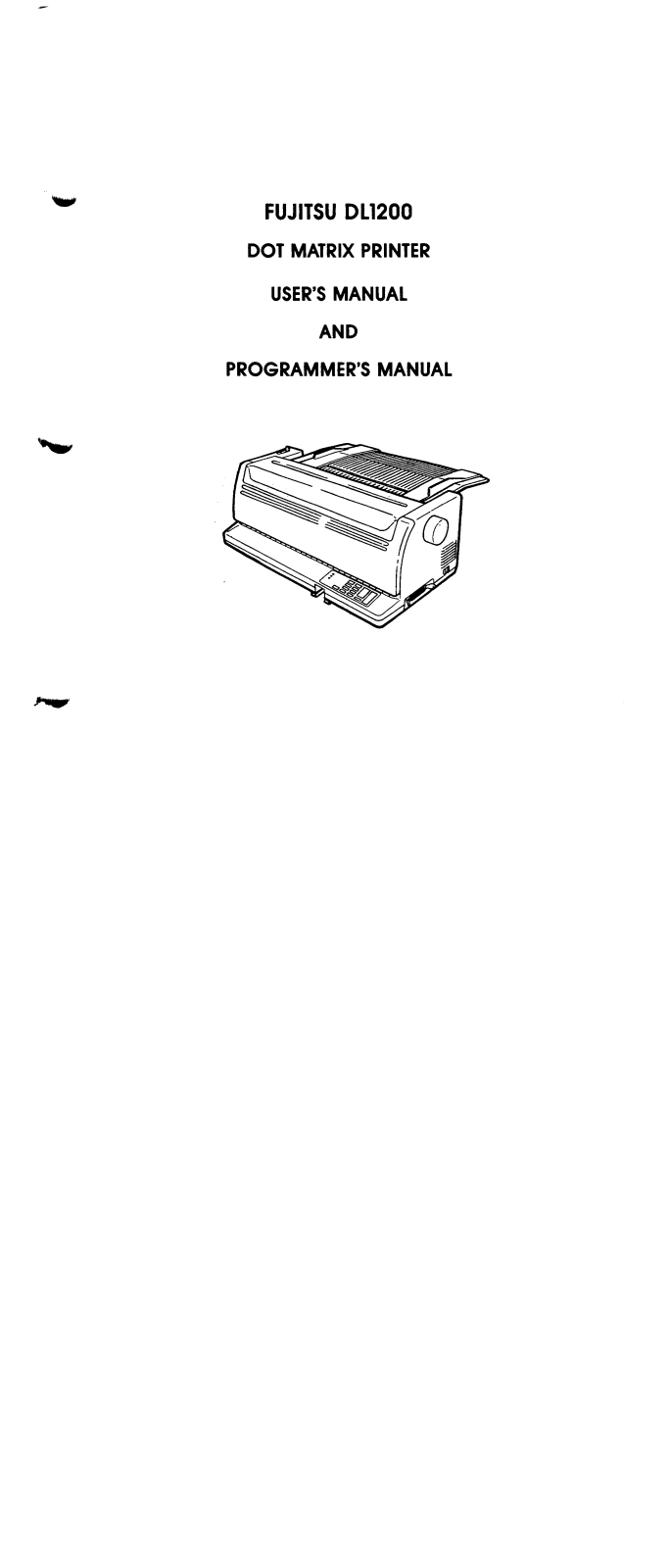 Fujitsu DL1200 User Manual