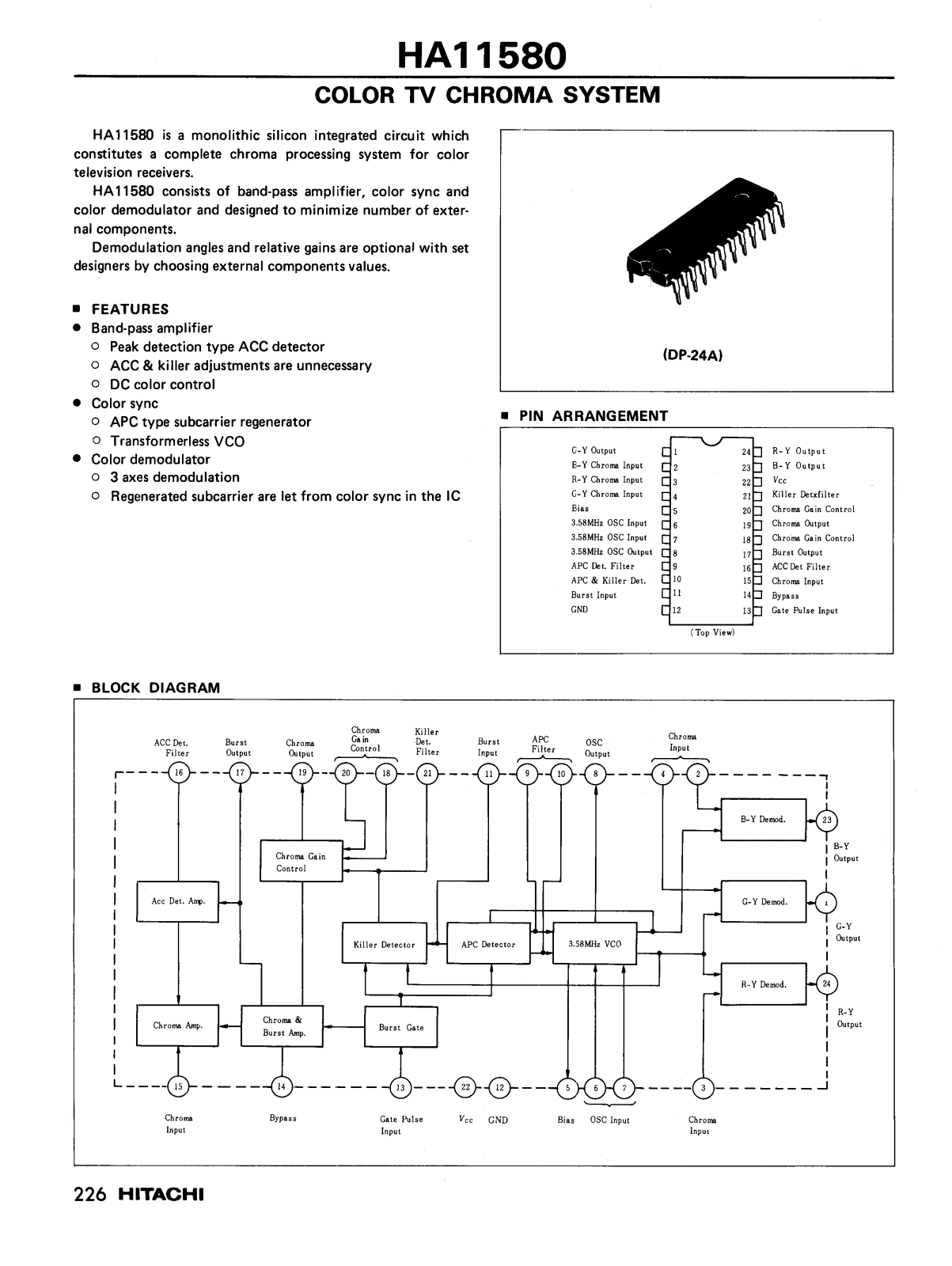 Datasheet HA11580 Specification - ManualMachine.com