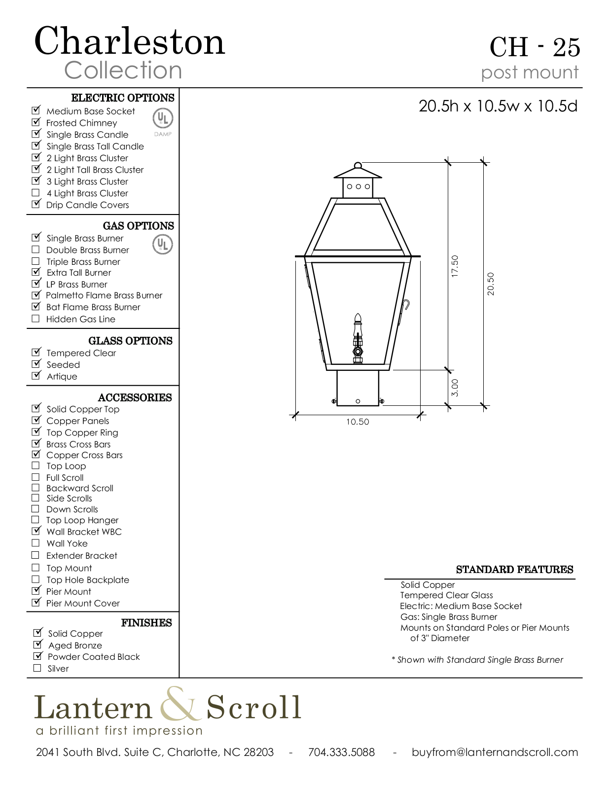 Lantern & Scroll LASC1159 Specifications - ManualMachine.com
