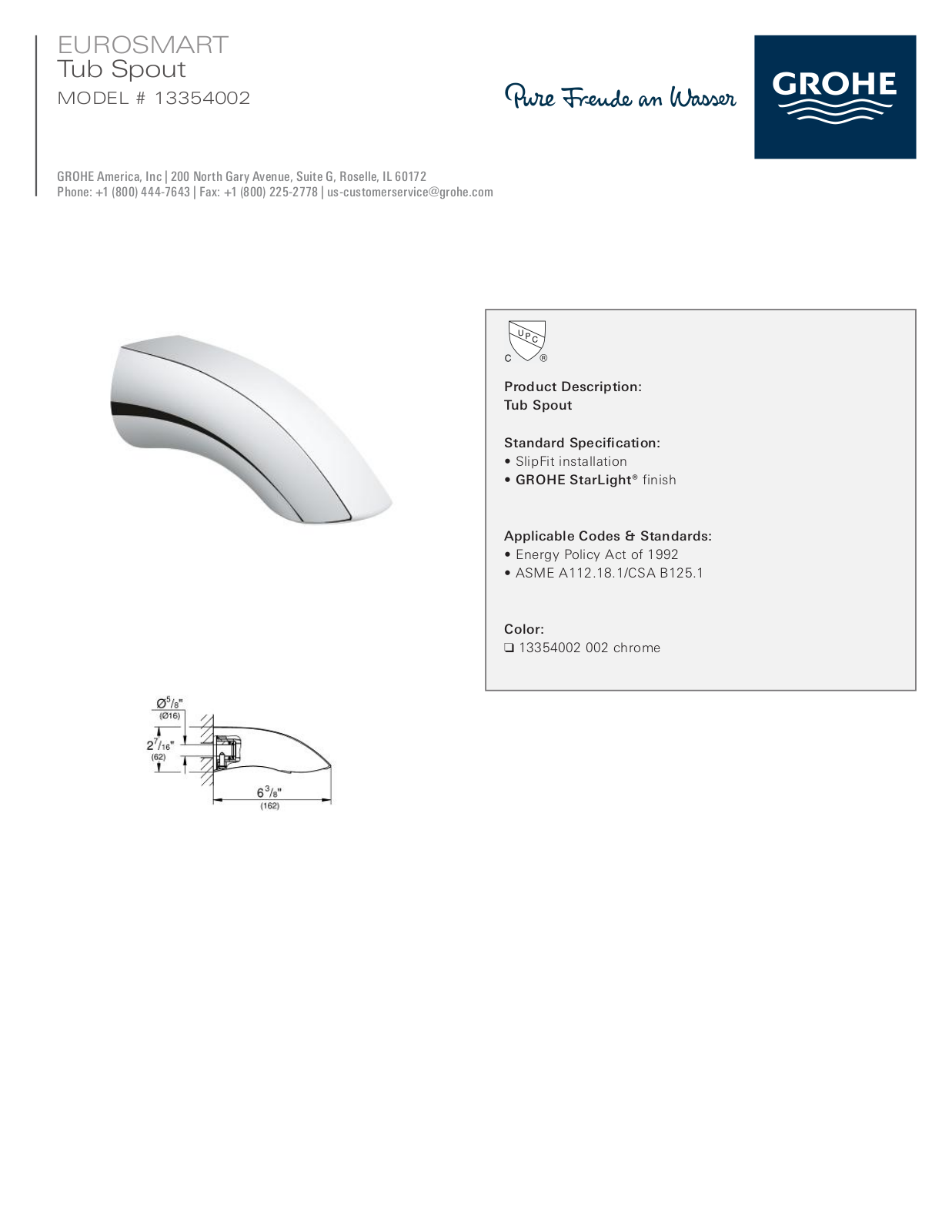 GROHE GRH5293 Specifications - ManualMachine.com