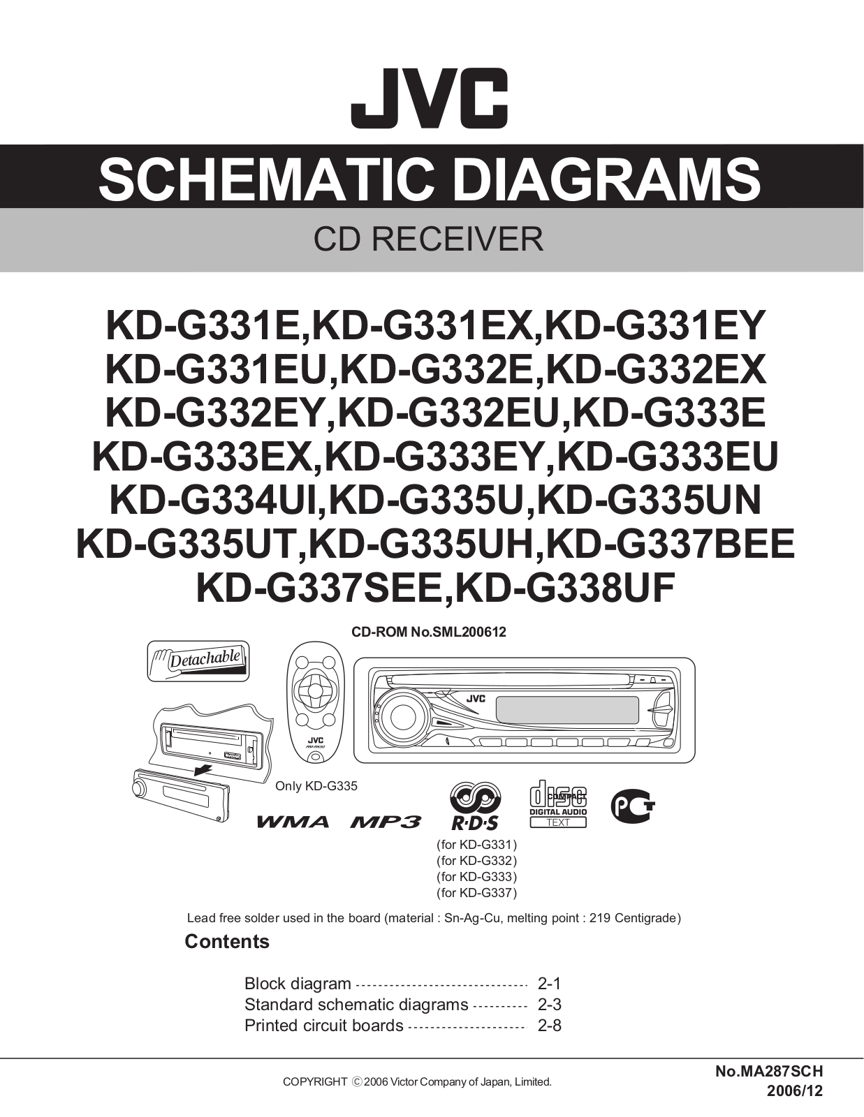 JVC KDG-331 Schematic