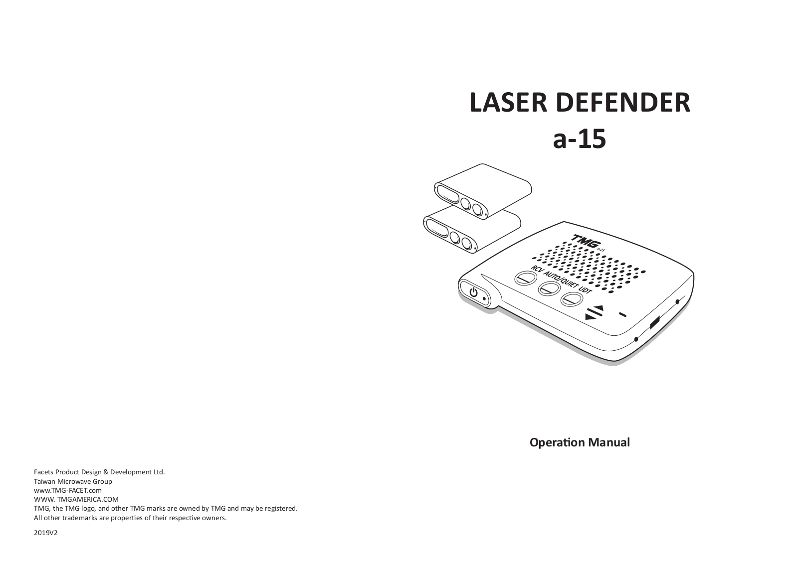 TMG a-15 Operation Manual