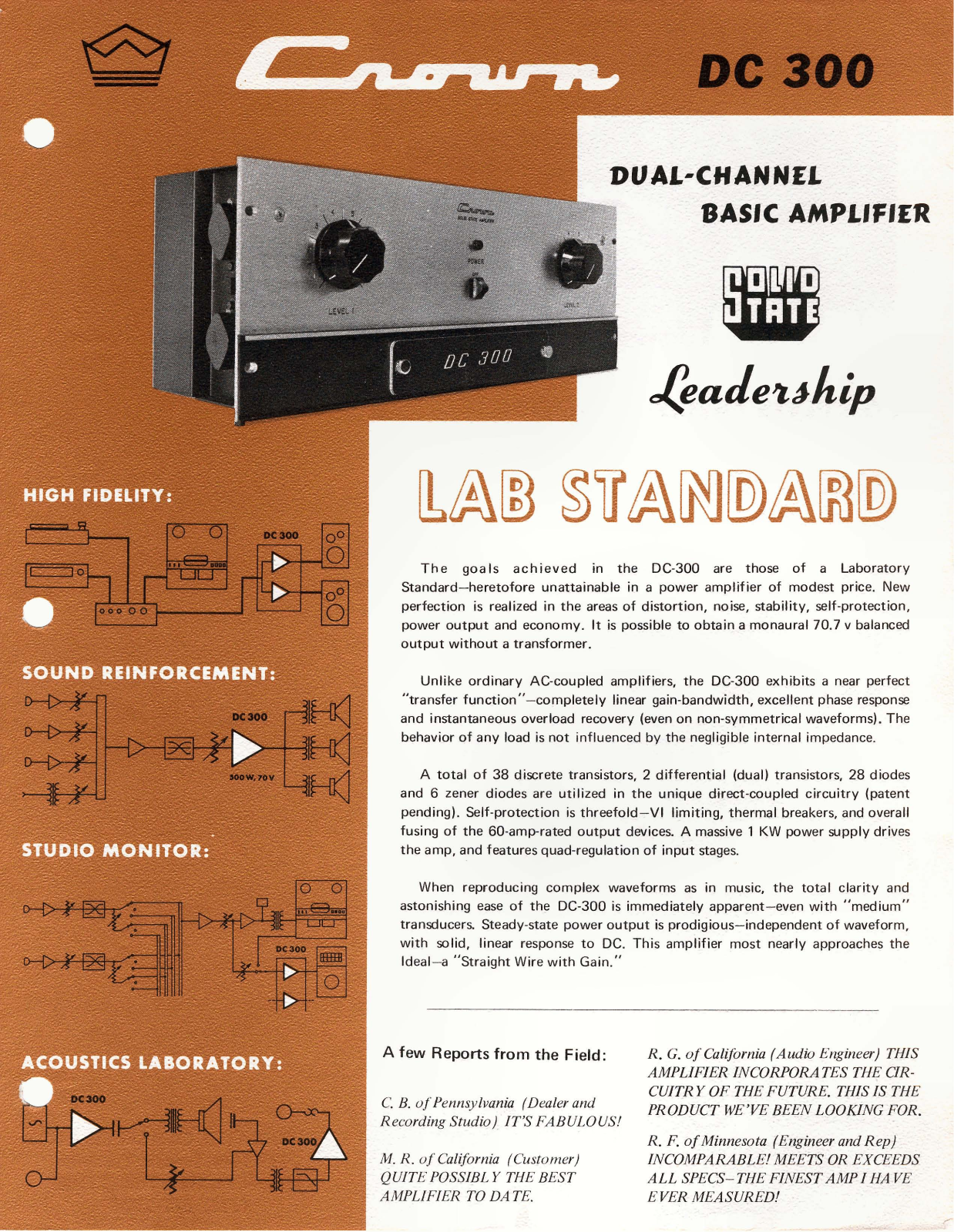 Crown DC-300 Brochure