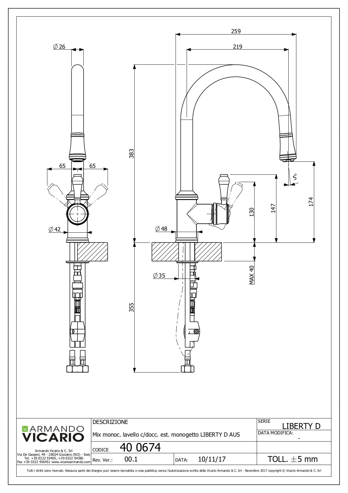 ABEY 400674, 400674BN Specifications Sheet - ManualMachine.com
