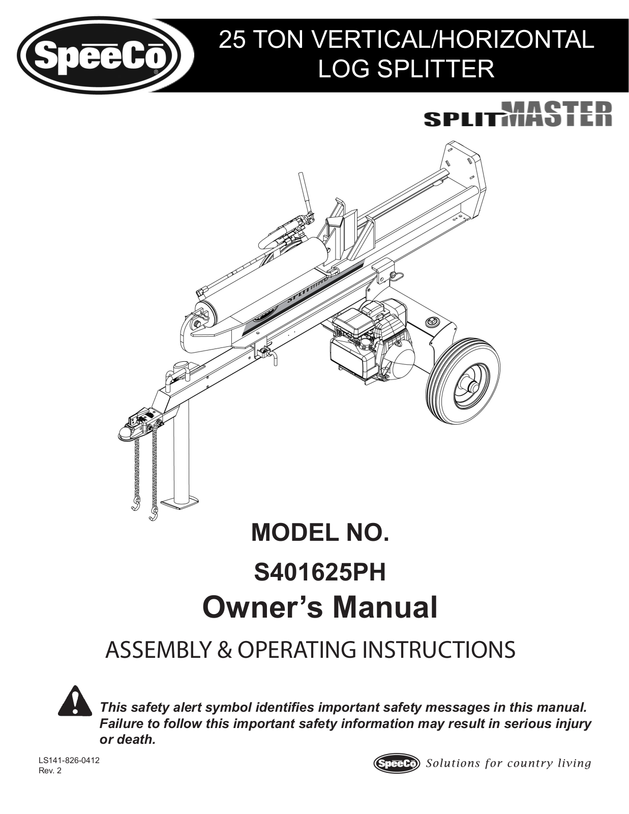 Speeco S401625PH User Manual