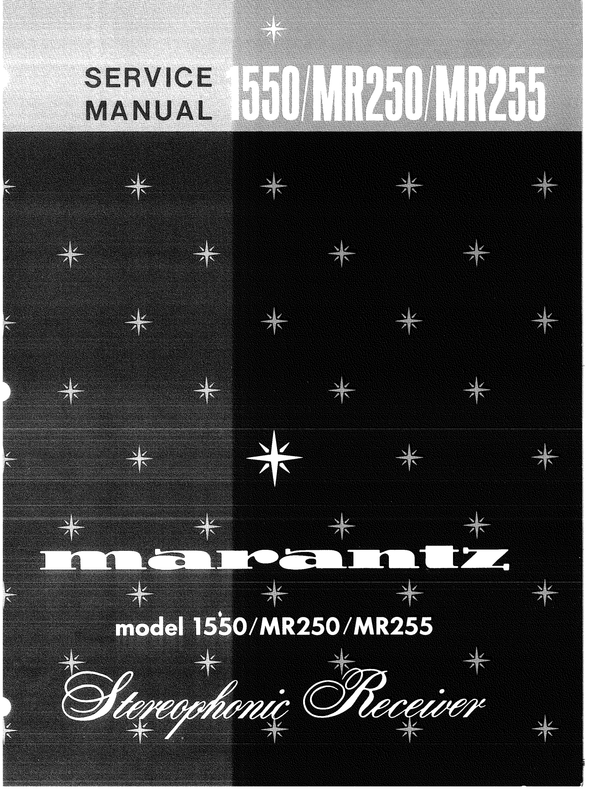 Marantz MR-255, 1550 Service Manual