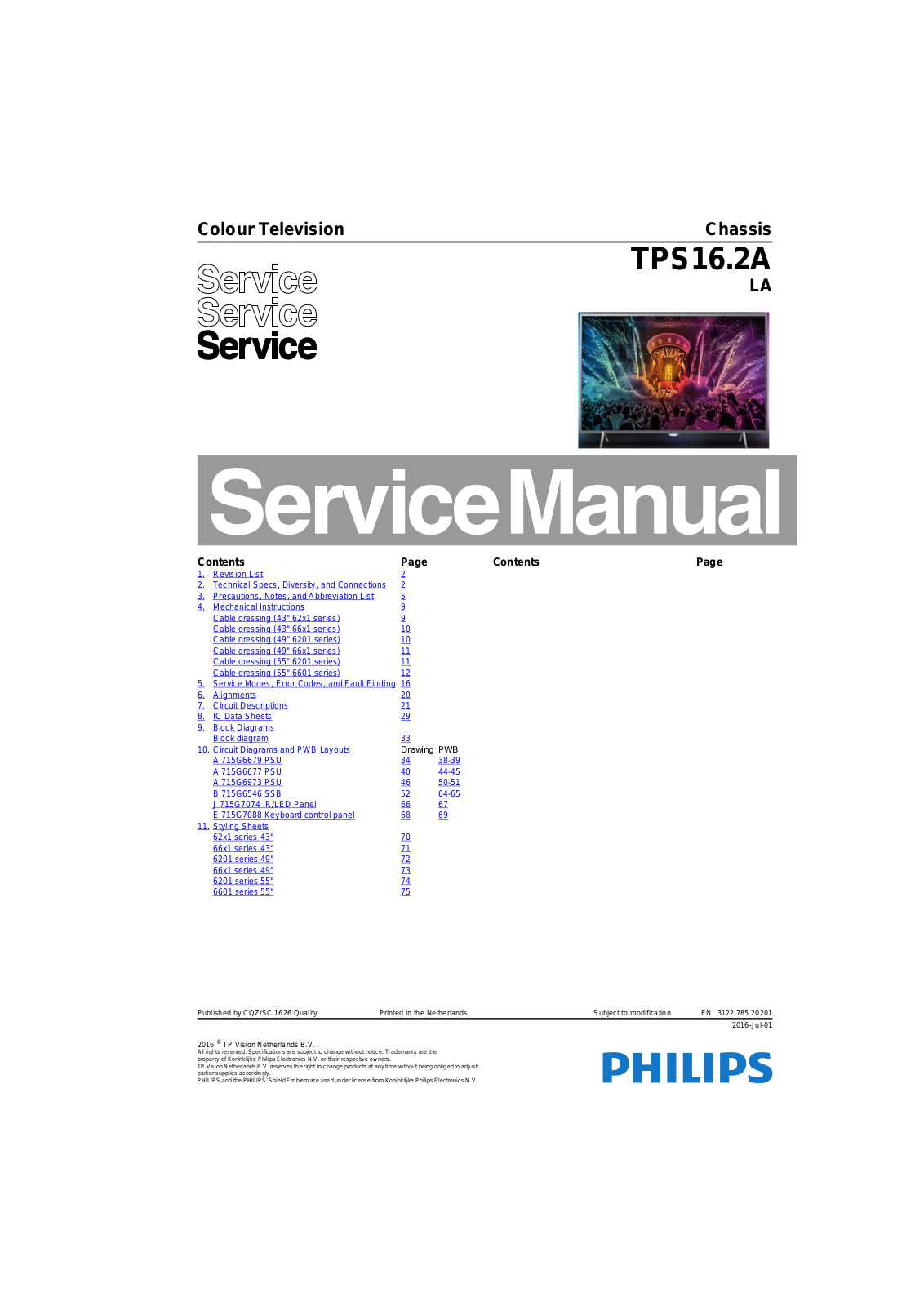 Philips 43PUH6201/96 Schematic