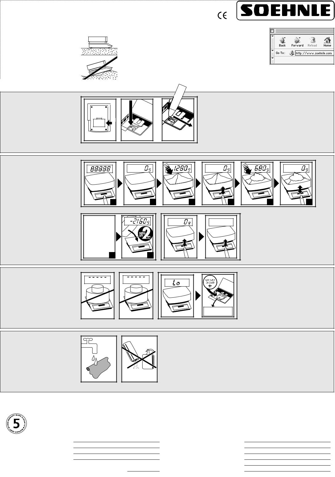 Soehnle 8041, 8043, 8049 User guide