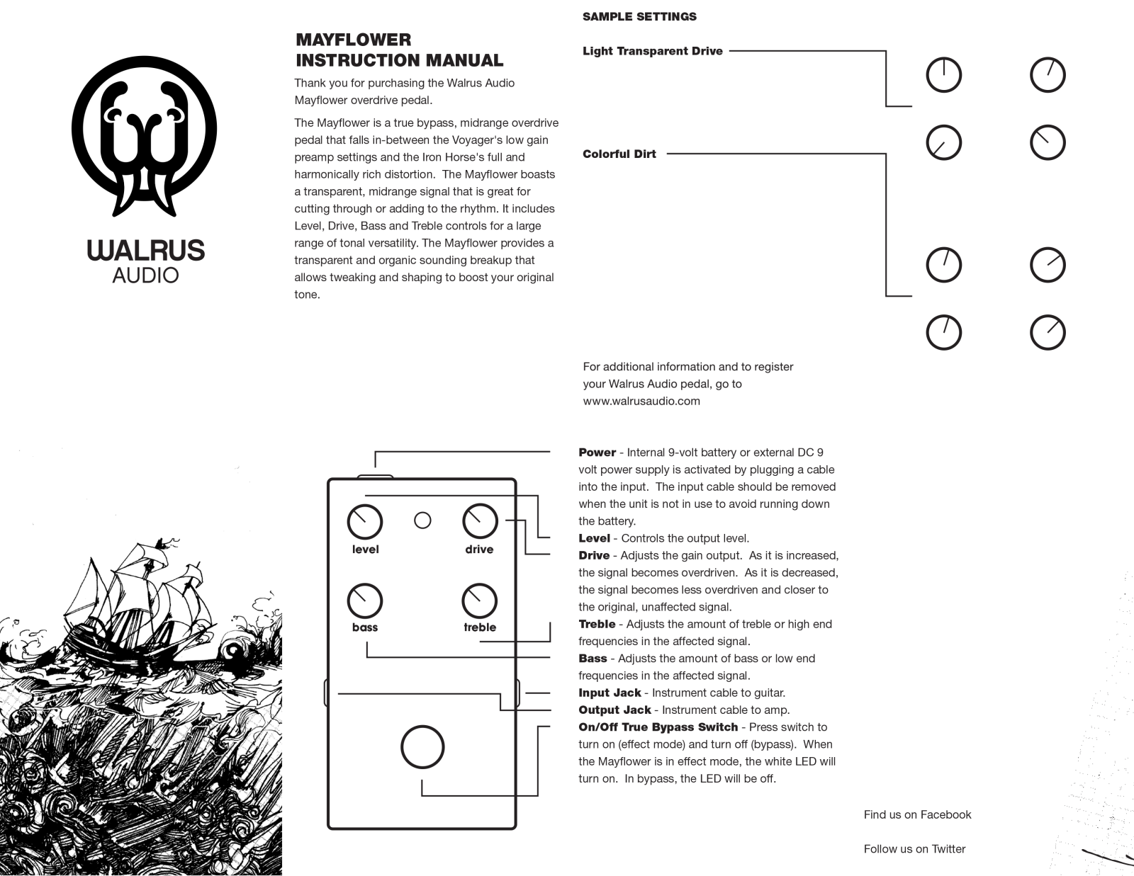 Walrus Audio Mayflower Instruction Manual