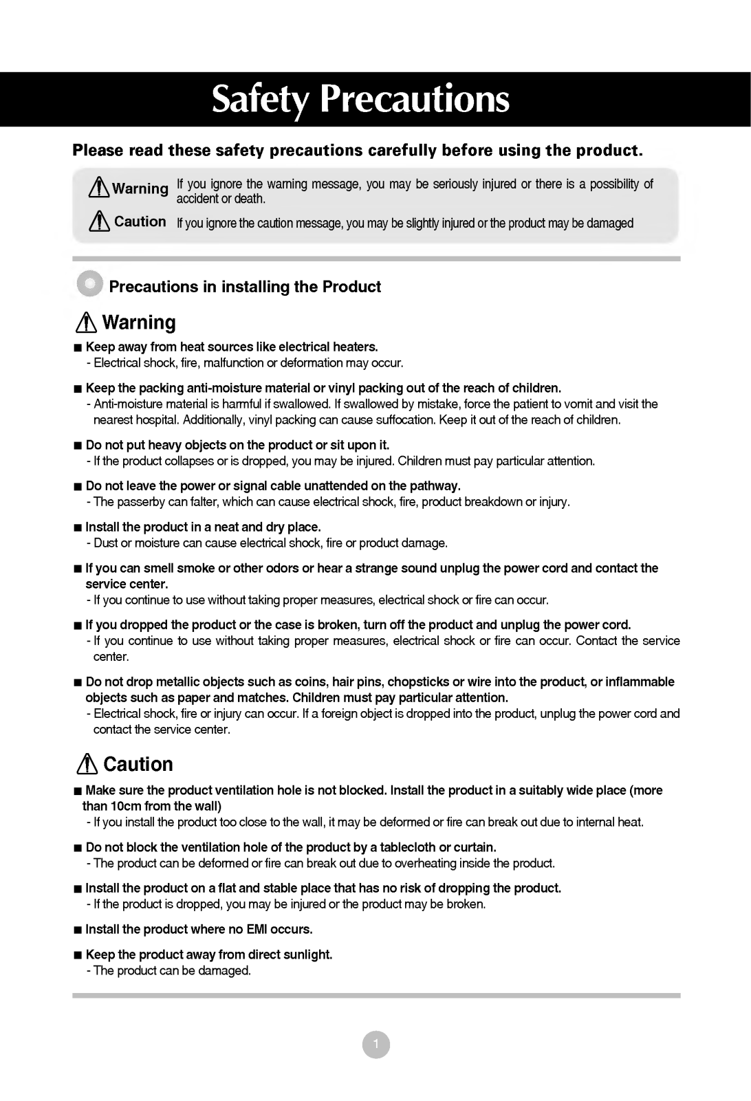 LG M208WA-BZ, M228WA-BZ User Manual