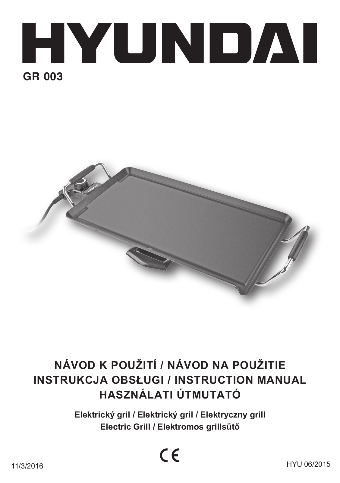 Hyundai GR 003 User Manual