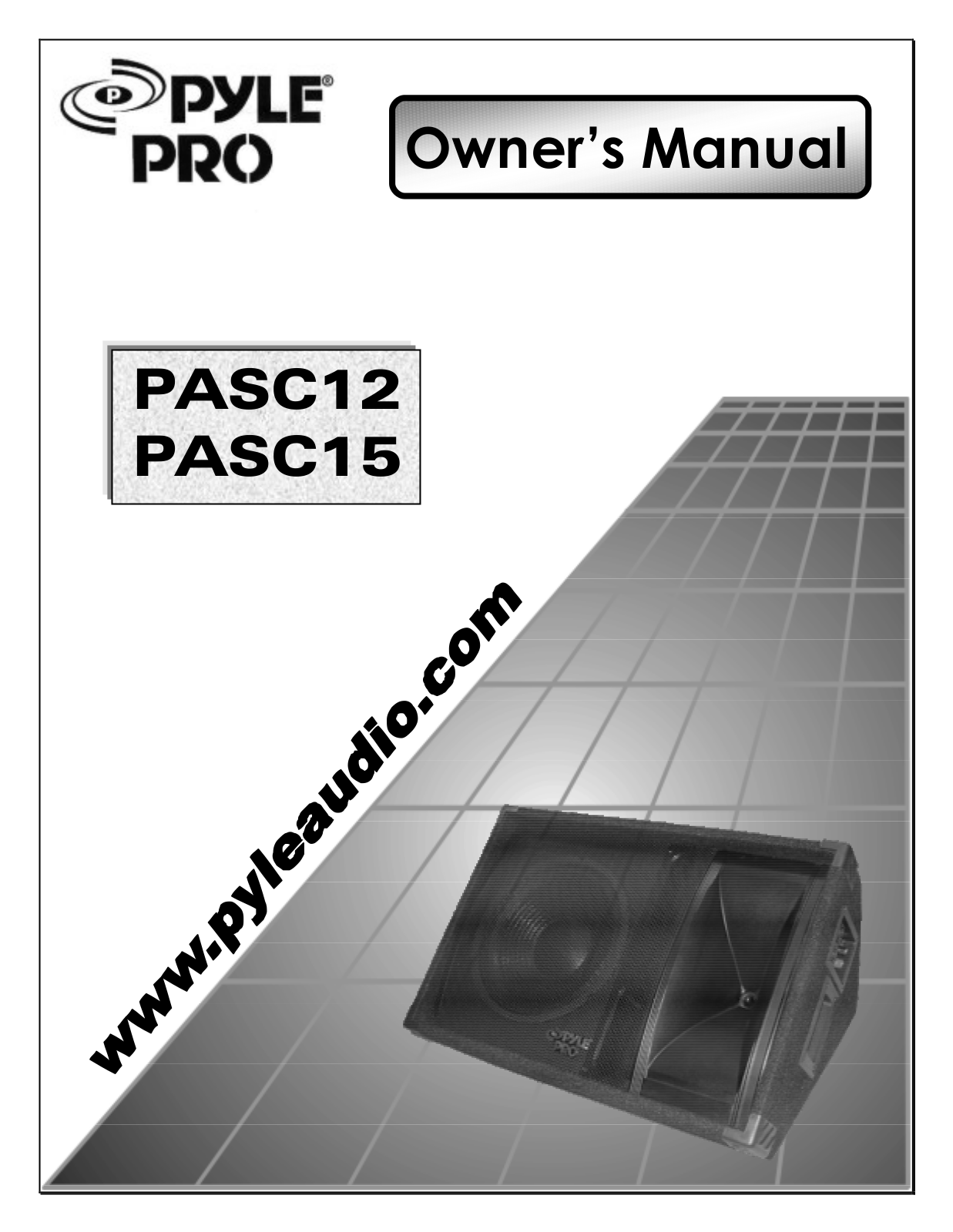 Pyle Pro PASC15, PASC12 User manual