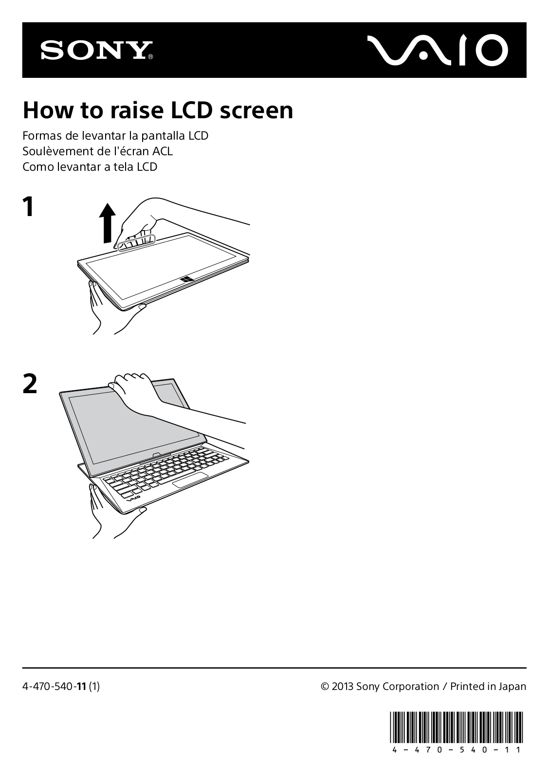 Sony SVD13213CXW User Manual