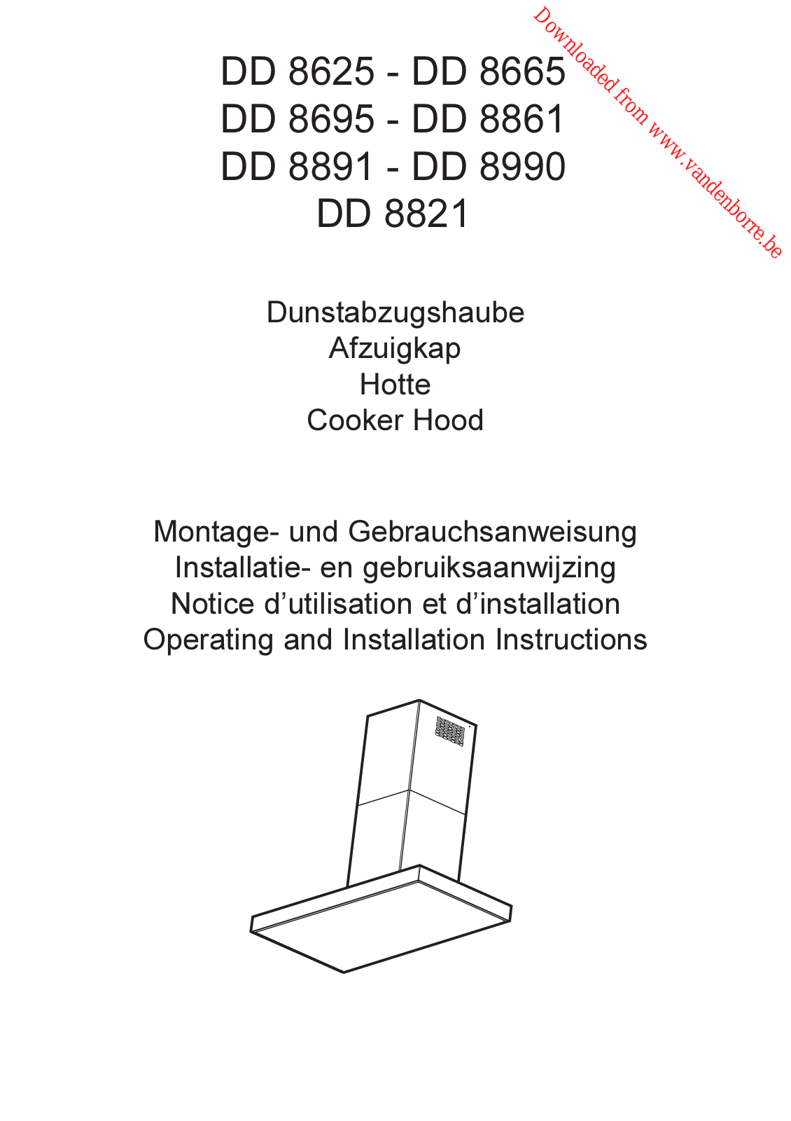 ELECTROLUX DD 8861-m, DD8821M9 User Manual