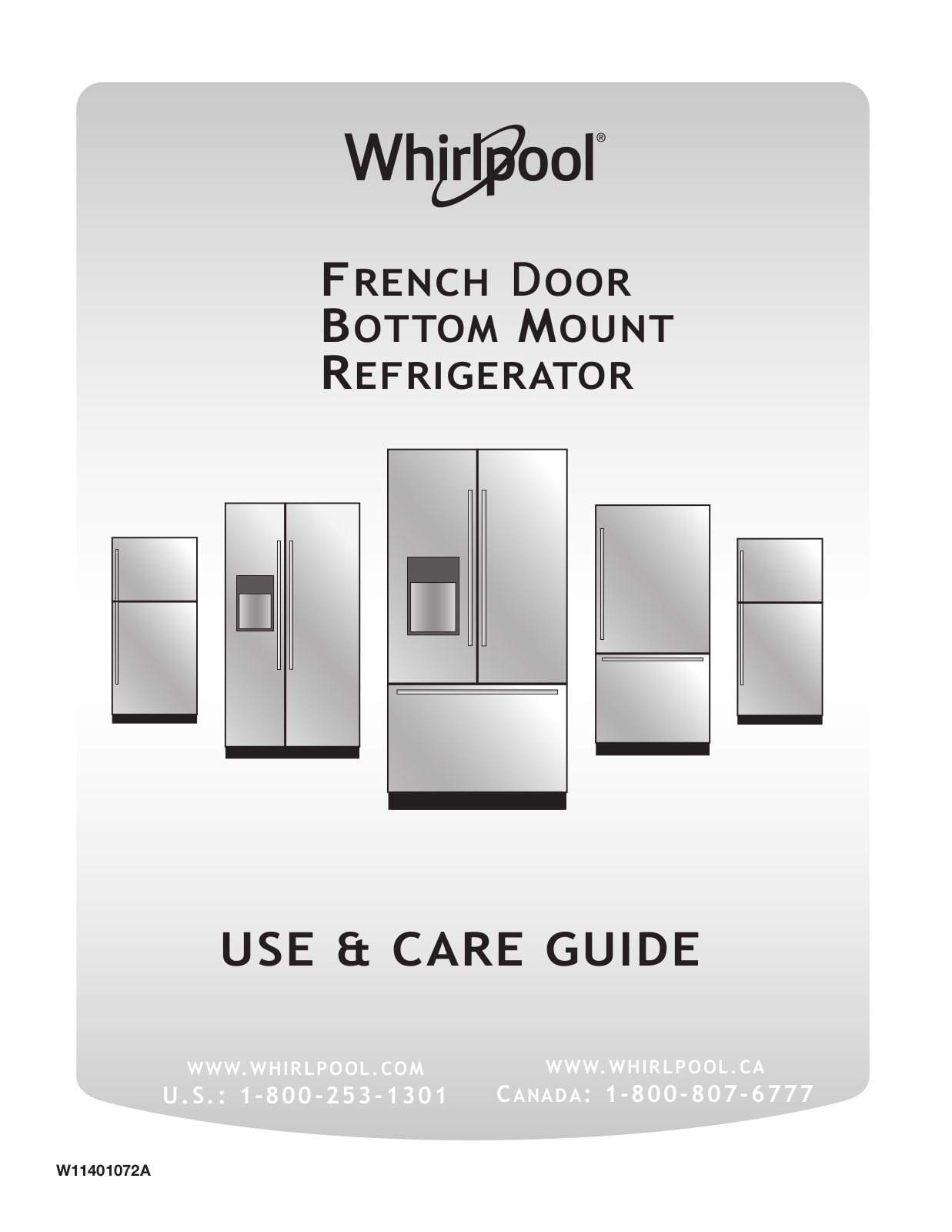 Whirlpool WRF767SDHZ00, WRF767SDHV00 Owner’s Manual