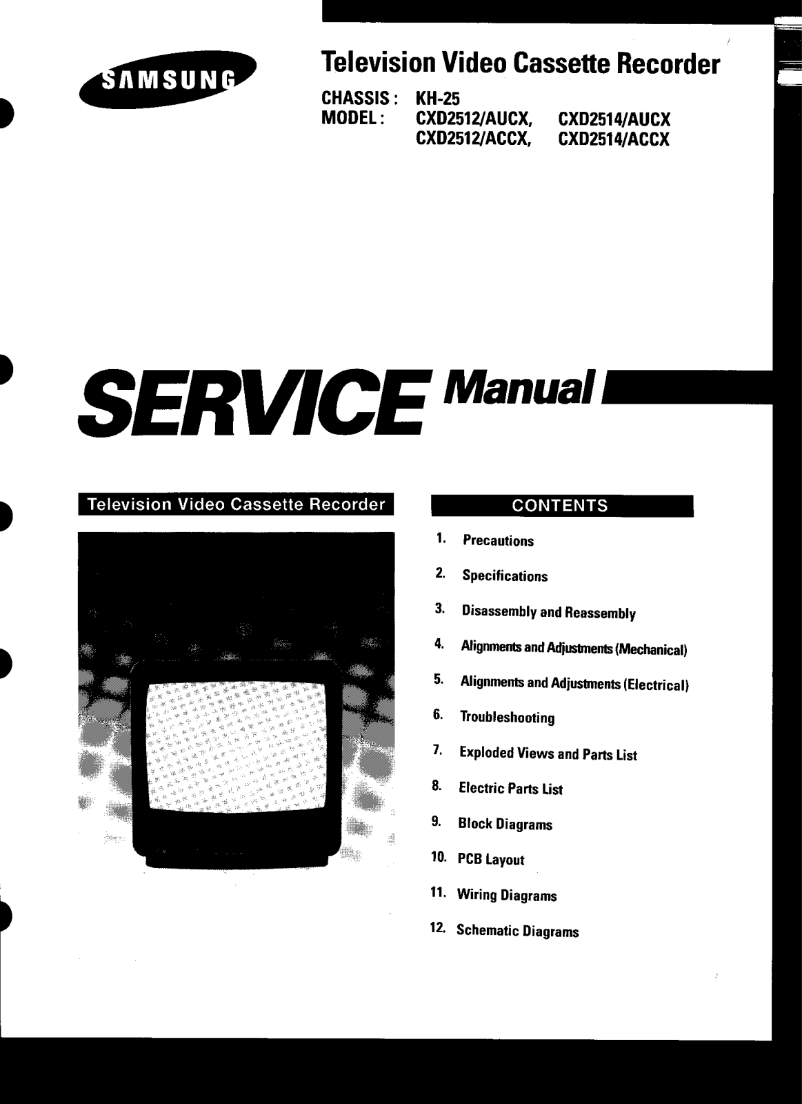 SAMSUNG cxd2512-aucx, cxd2512-accx, cxd2514-aucx, cxd2514-accx Service Manual