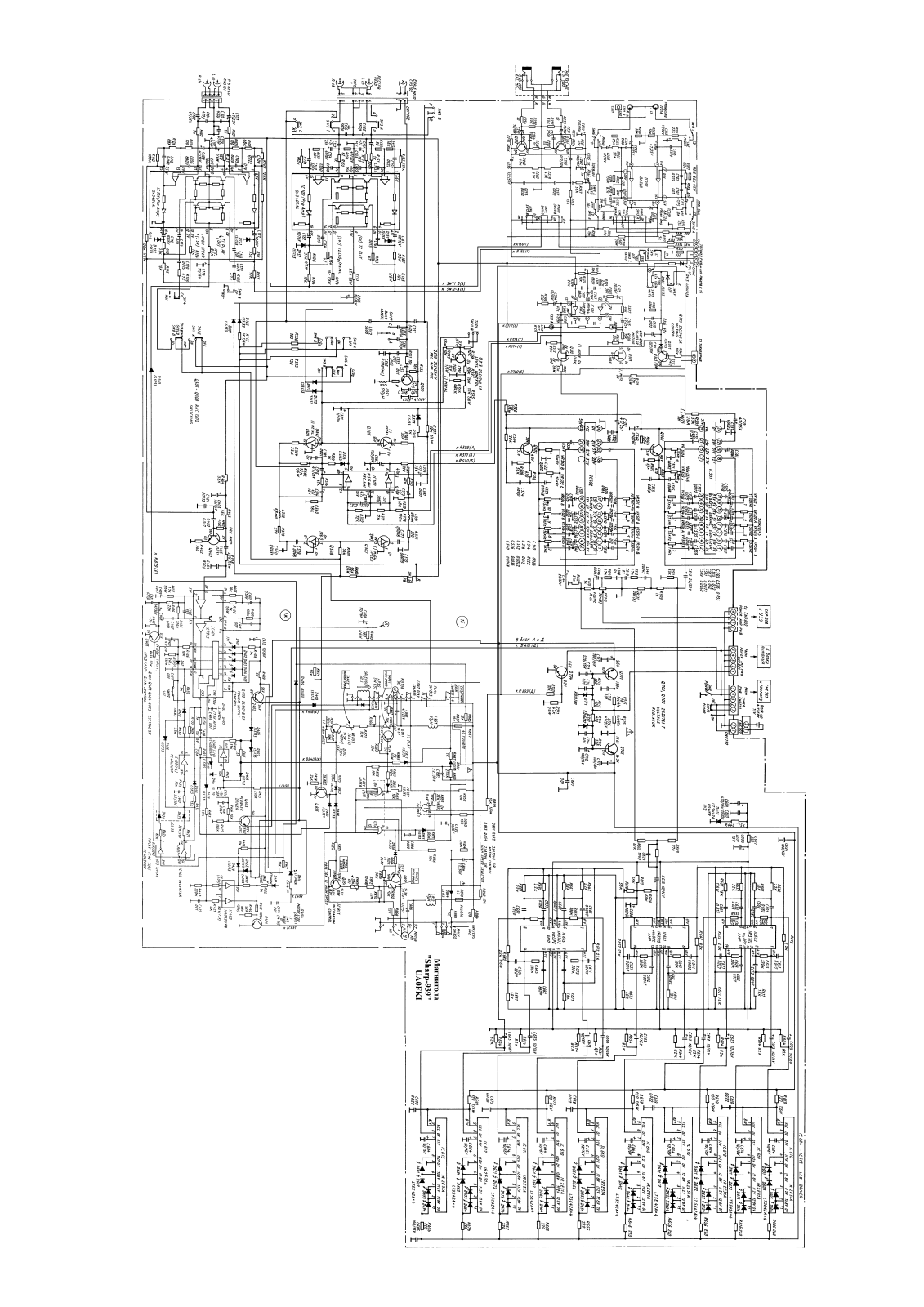 Sharp 939 Schematic