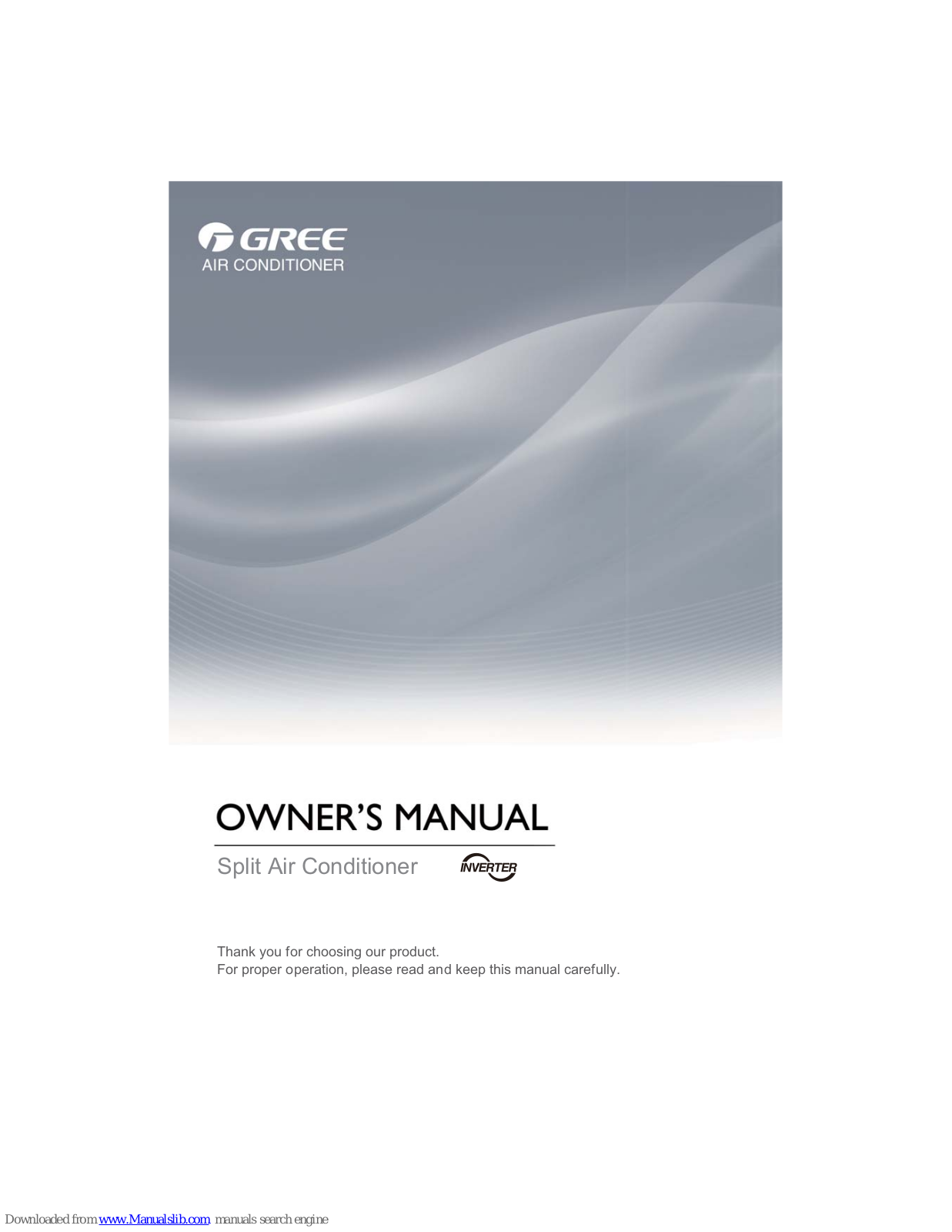 Gree GWH36LB-D3DNA5G, GWH30LB-D3DNA3G, GWC36LB-D3DNA3G, GWC36LB-D3DNB2G, GWC36LB-D3DNA5G Owner's Manual