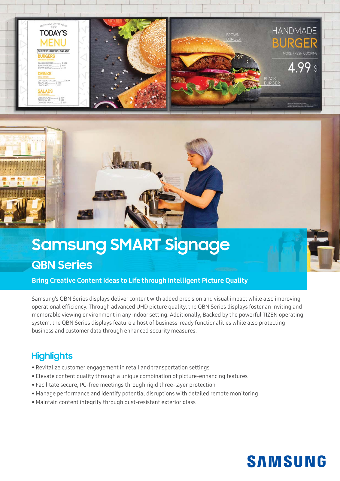 Samsung LH43QBNEBGC/EN_OPEN BOX Product Data Sheet