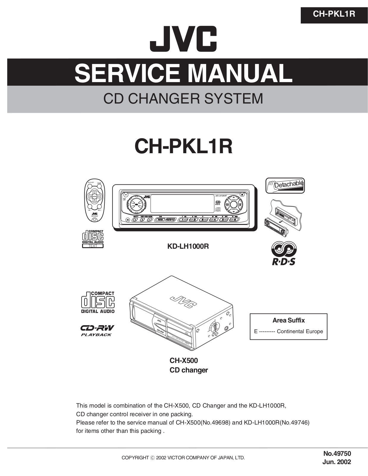 JVC CH-PKL1R Service Manual