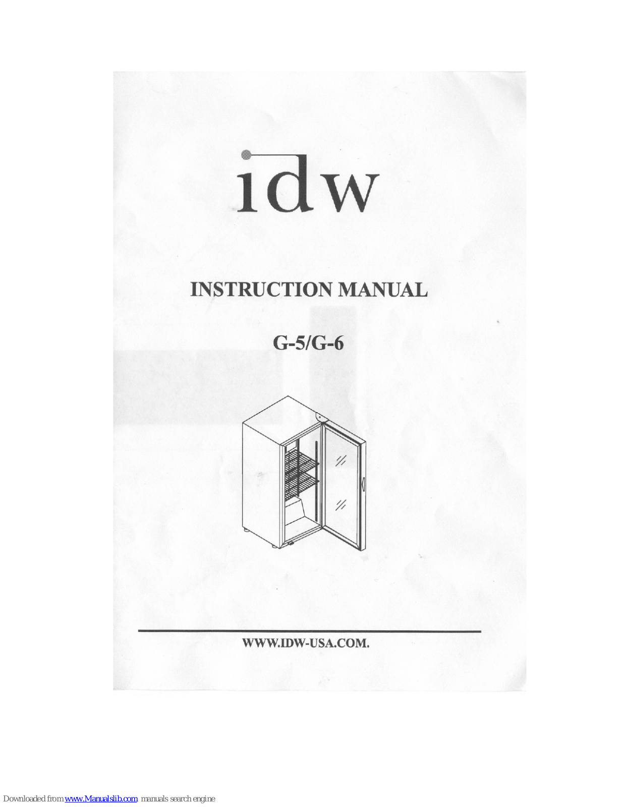 IDW G-5, G-6 Instruction Manual