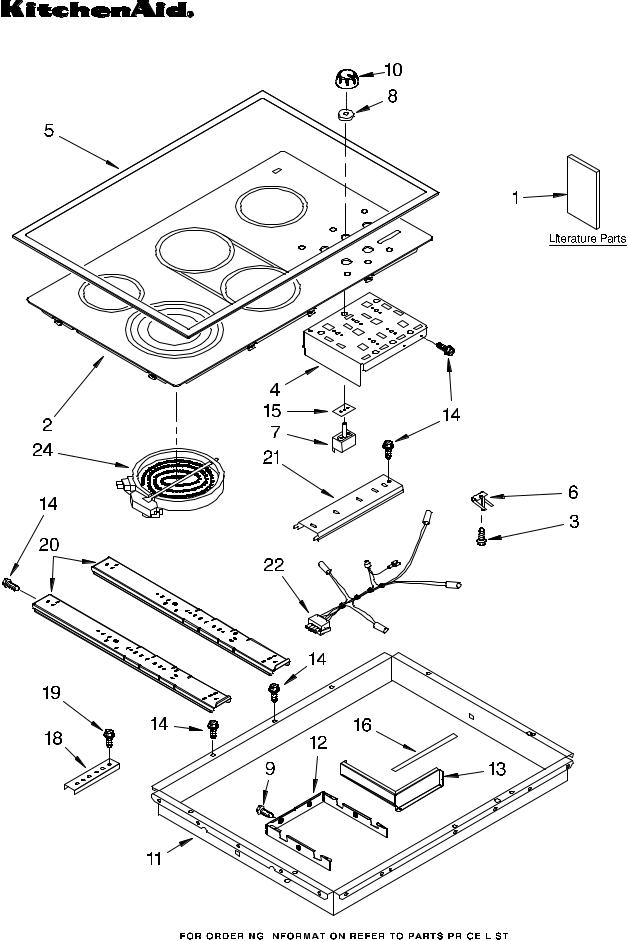 KitchenAid KECC566RWH03 Parts List