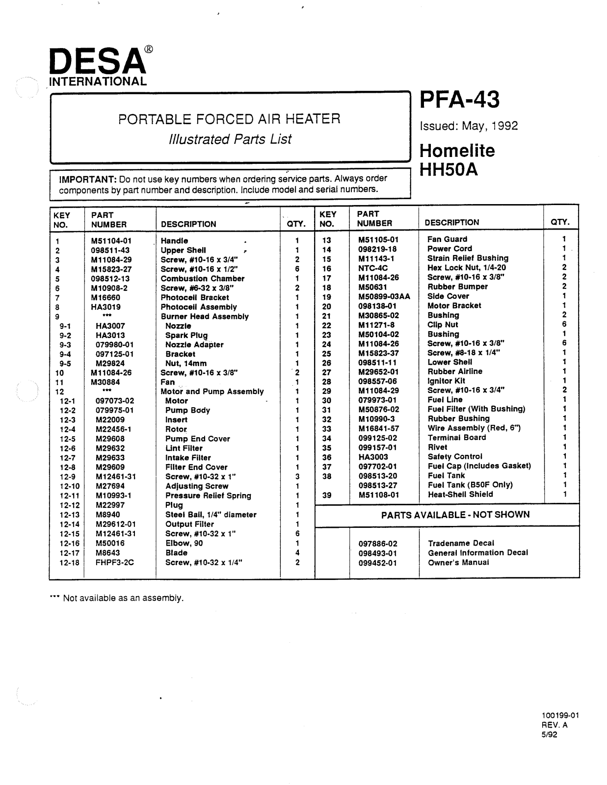 Desa Tech HH50A Owner's Manual