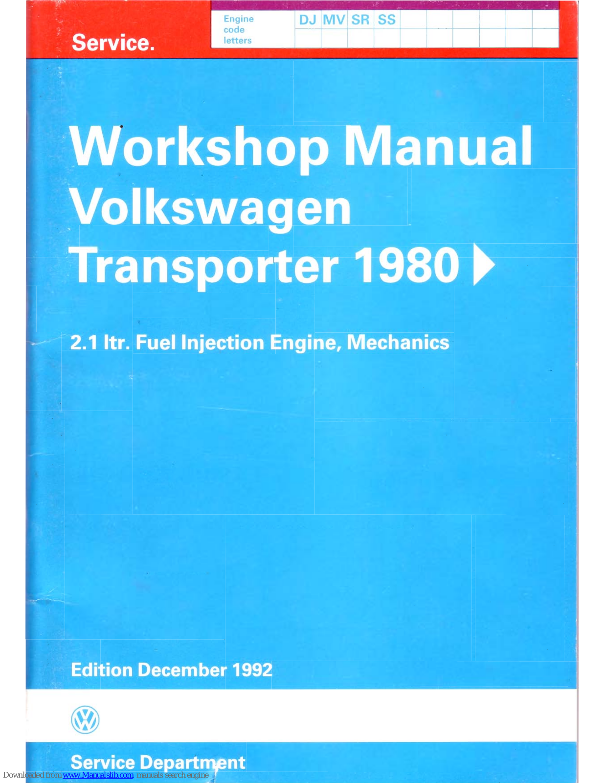 Volkswagen T3 other User Manual