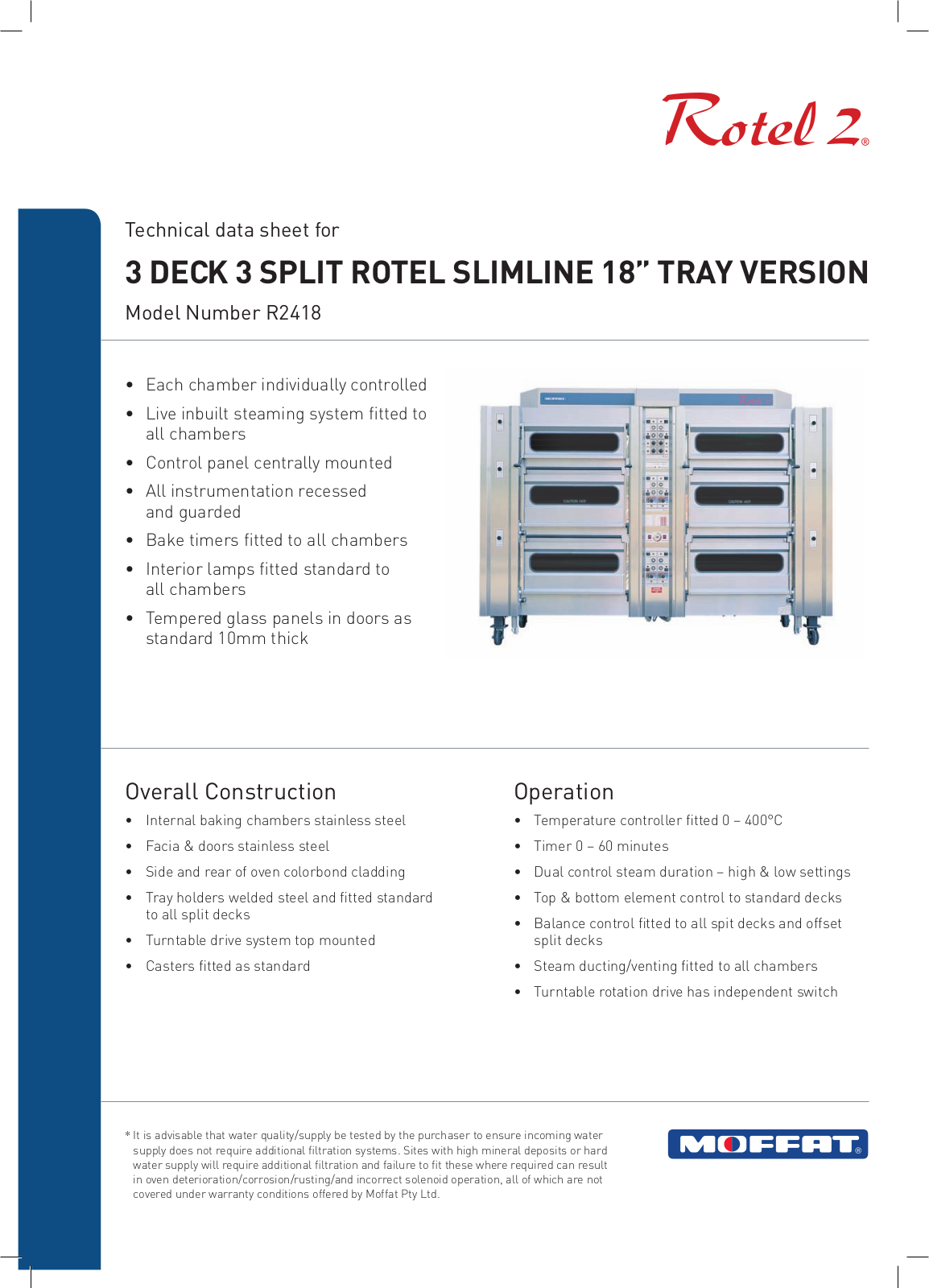 Moffat R2418 User Manual