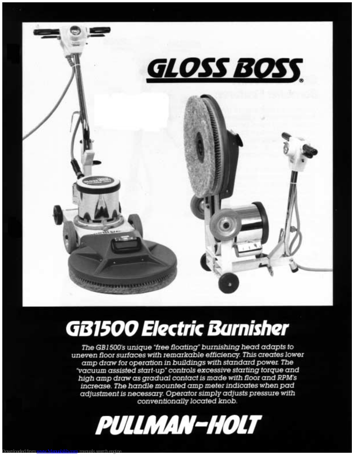 Pullman Holt GB-1500 Specifications - ManualMachine.com